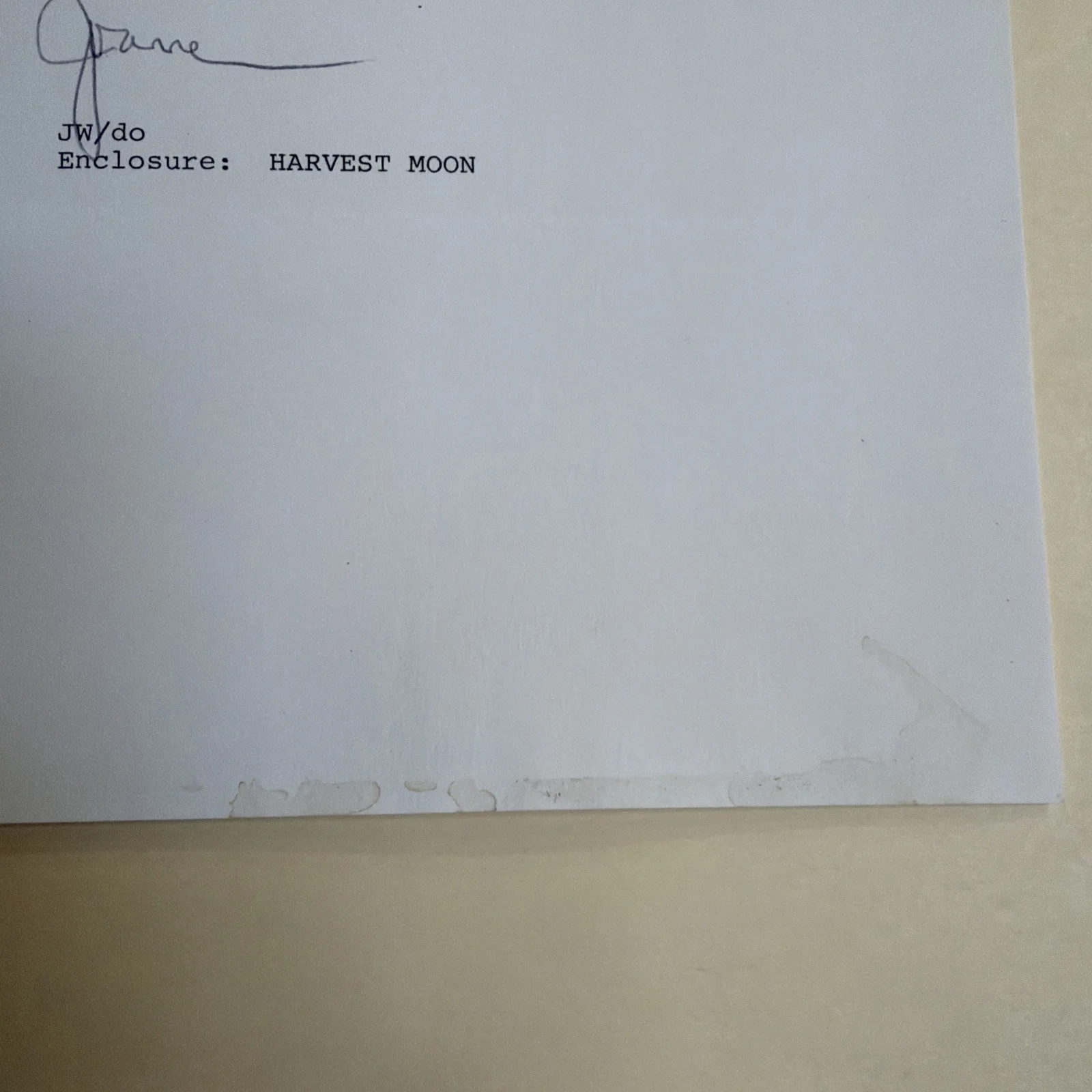 Joanne Woodward — JOANNE WOODWARD - DOCUMENT SIGNED 10.28.1985, image 3