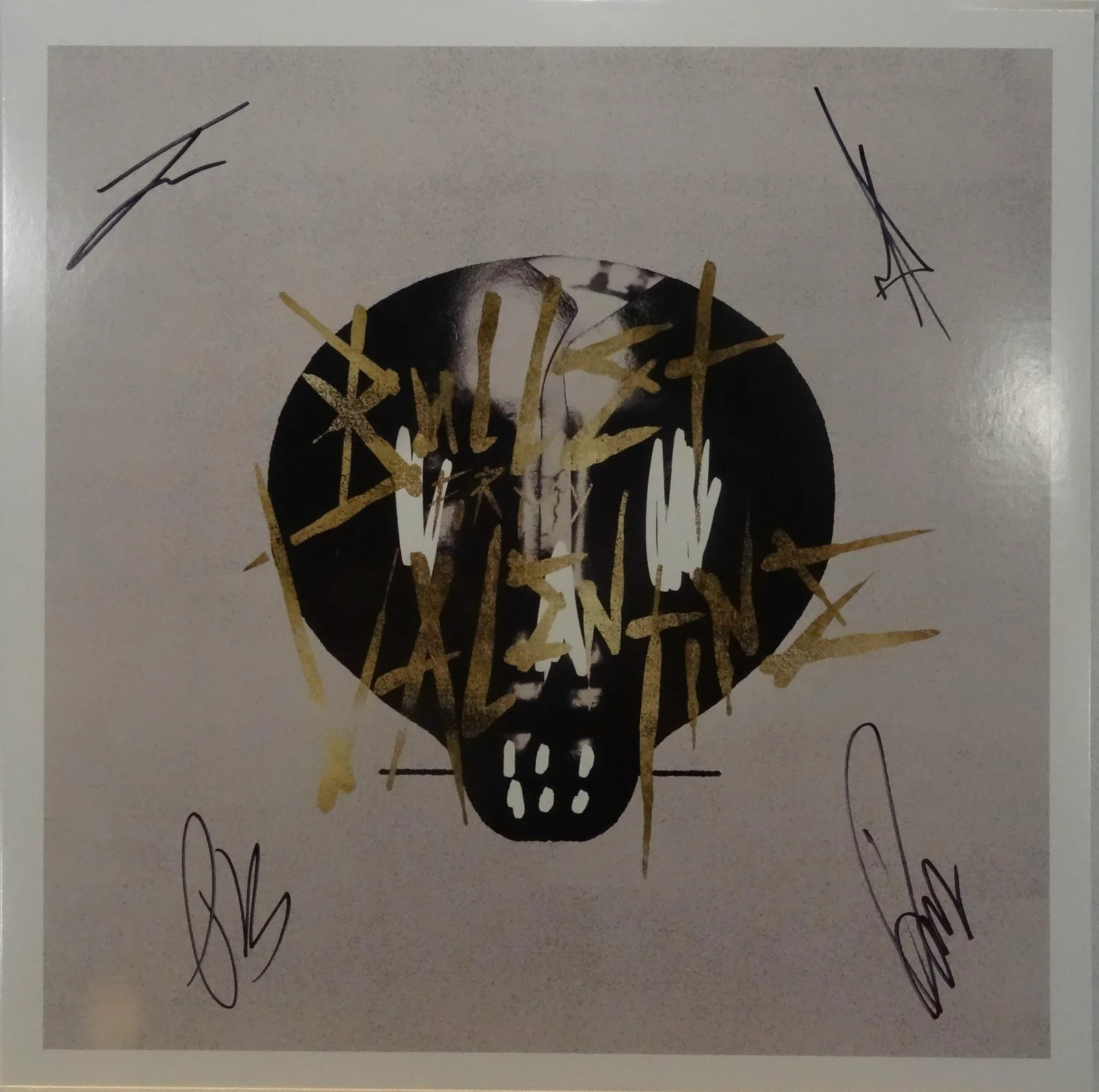 SIGNED BULLET FOR MY VALENTINE AUTOGRAPHED 12" VINYL LP ALBUM JSA COA # AB85025, изображение 2