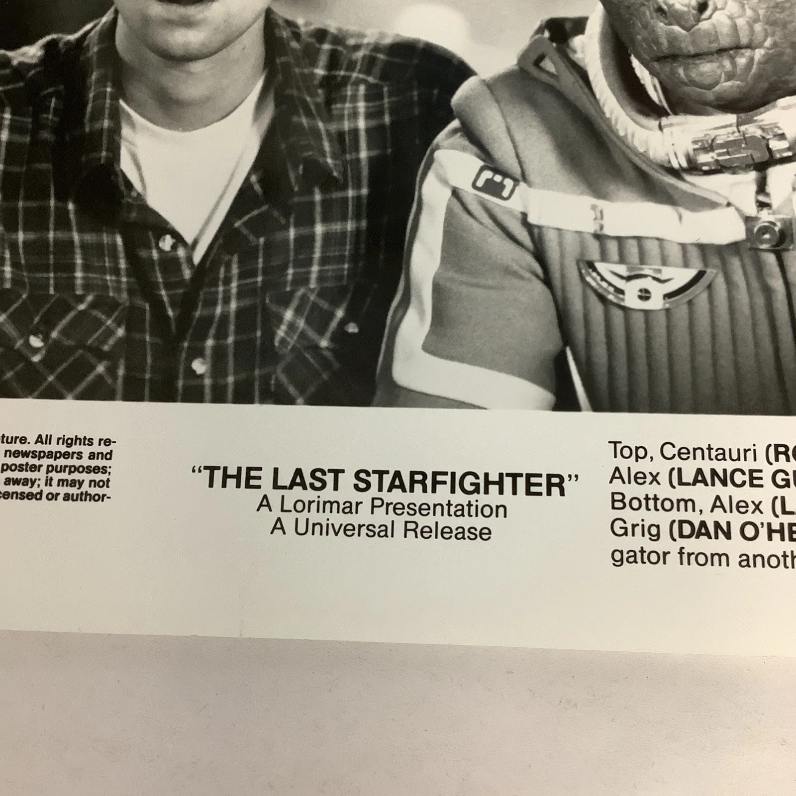The Last Starfighther Bw 8x10 Press Photo (Not Autographed), image 3