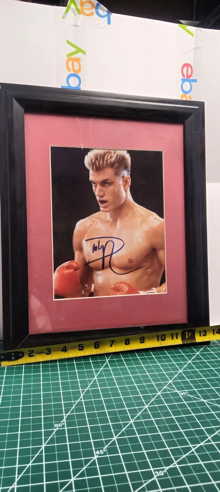 Dolph Lundgren — DOLPH LUNDGREN Signed Rocky IV IVAN DRAGO In The Ring Photo, image 2