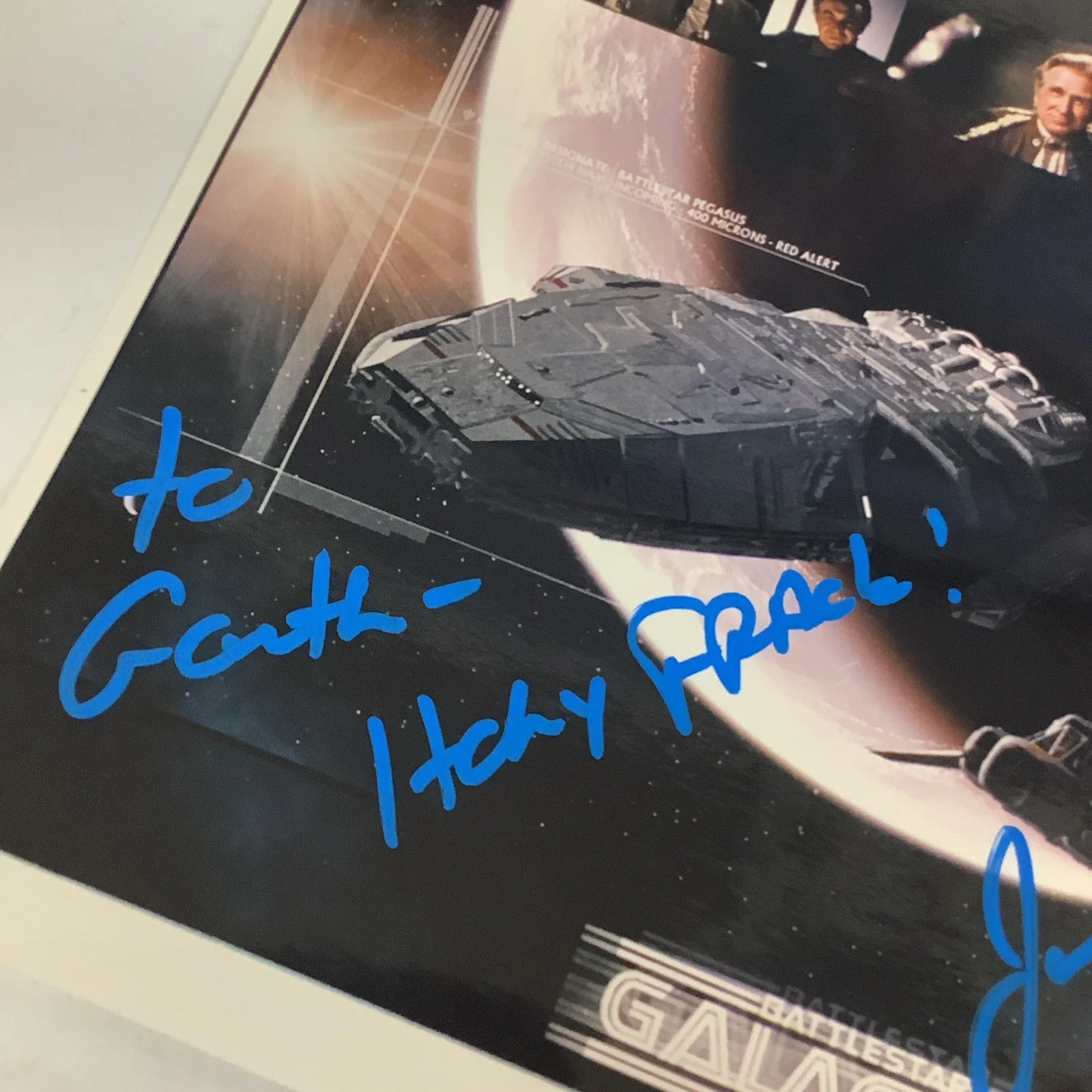 Original Tv Series Battlestar Galactica Gamoray Ascendant Episode Autograph ?, image 2