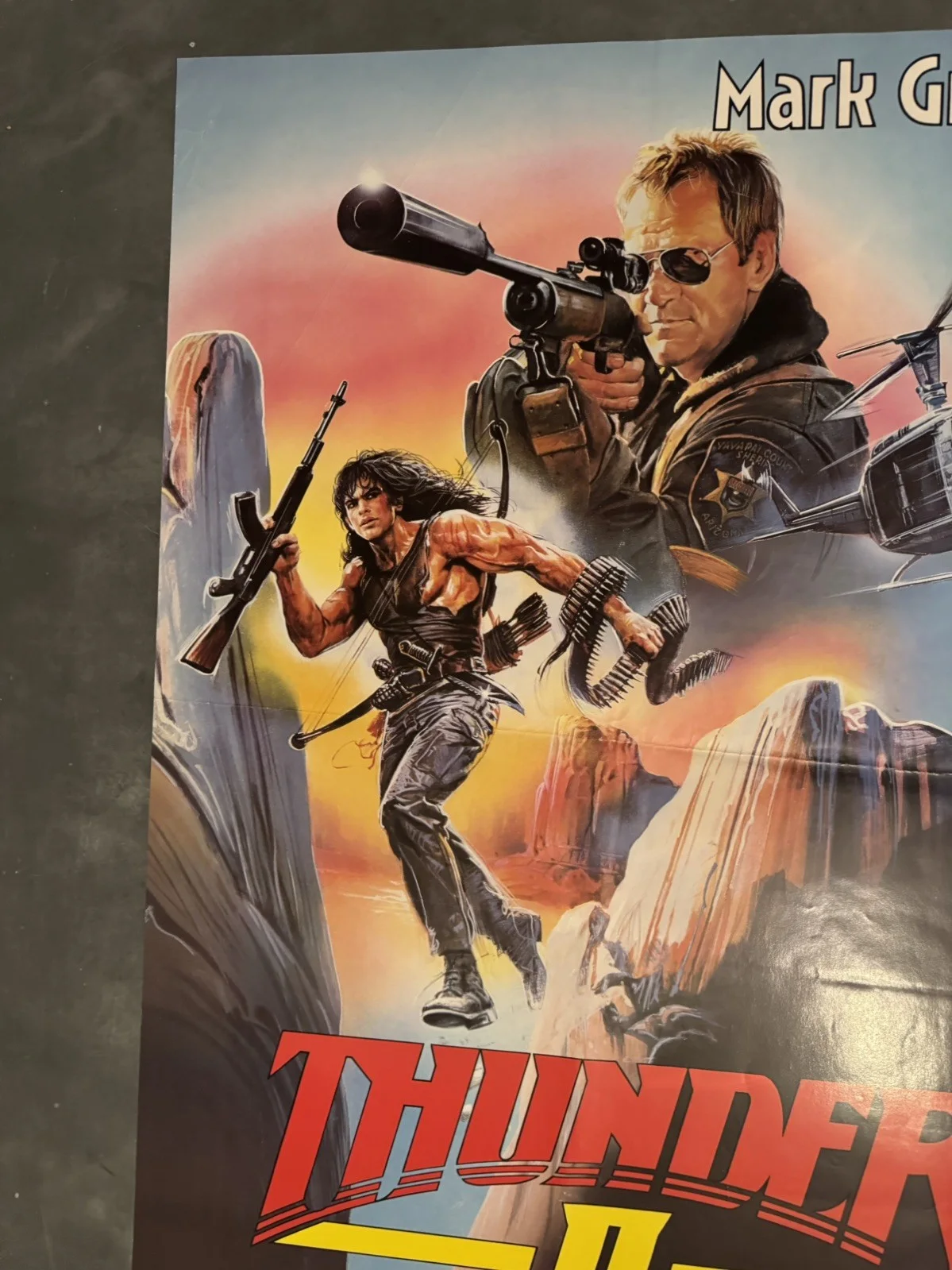 Thunder 2 rare Original Video Shop VHS Poster 1987, image 3