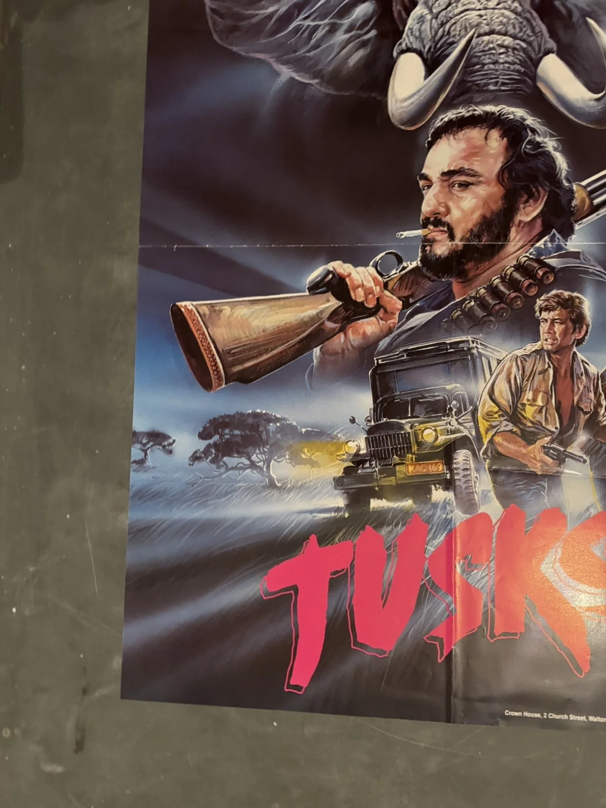 Tusks rare Original Video Shop VHS Poster 1988, изображение 5