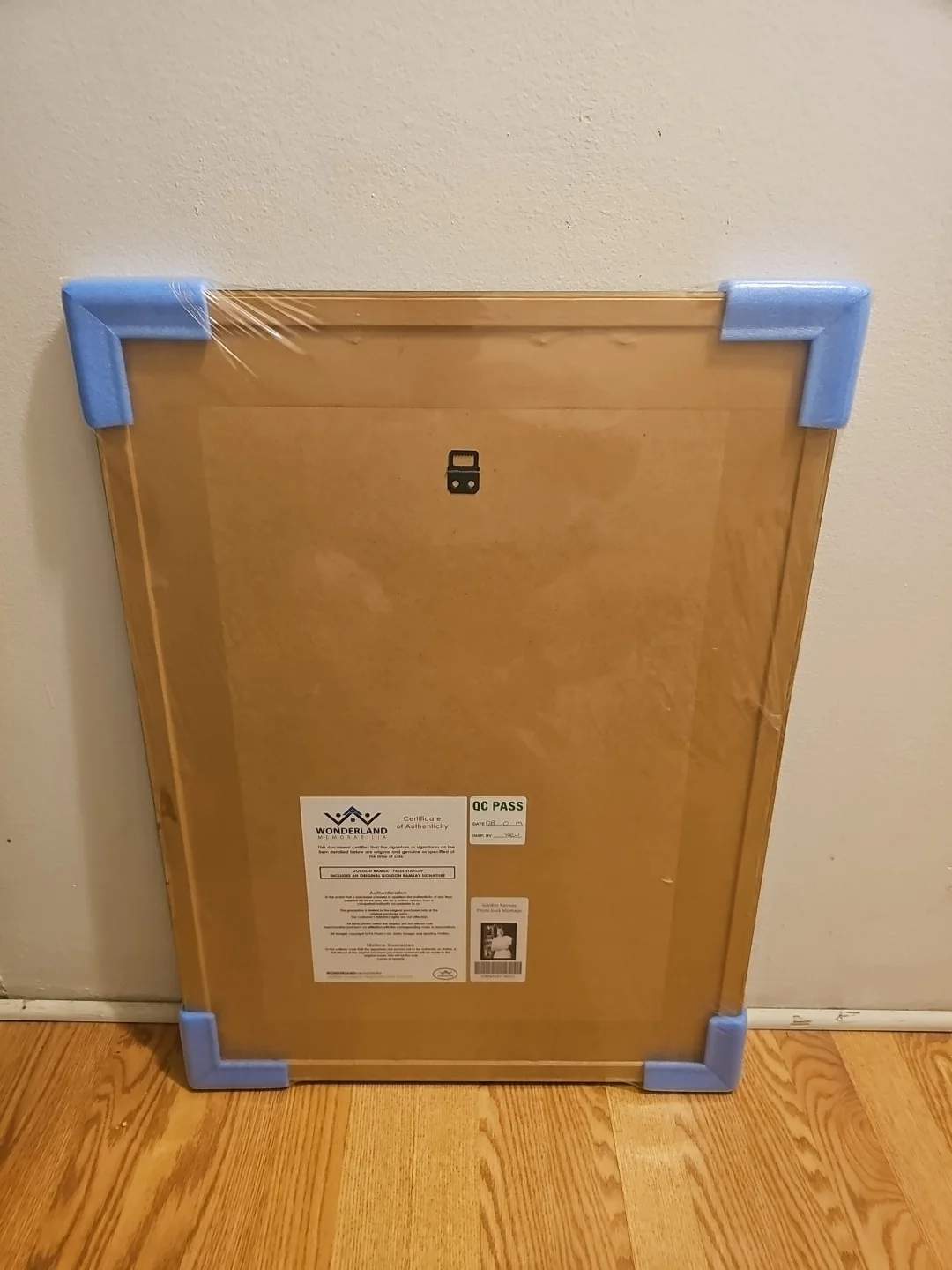 Gordon Ramsay — LG 29x22 Framed & Signed GORDON RAMSAY Photo Backed Montage w/ COA Still Sealed, image 2