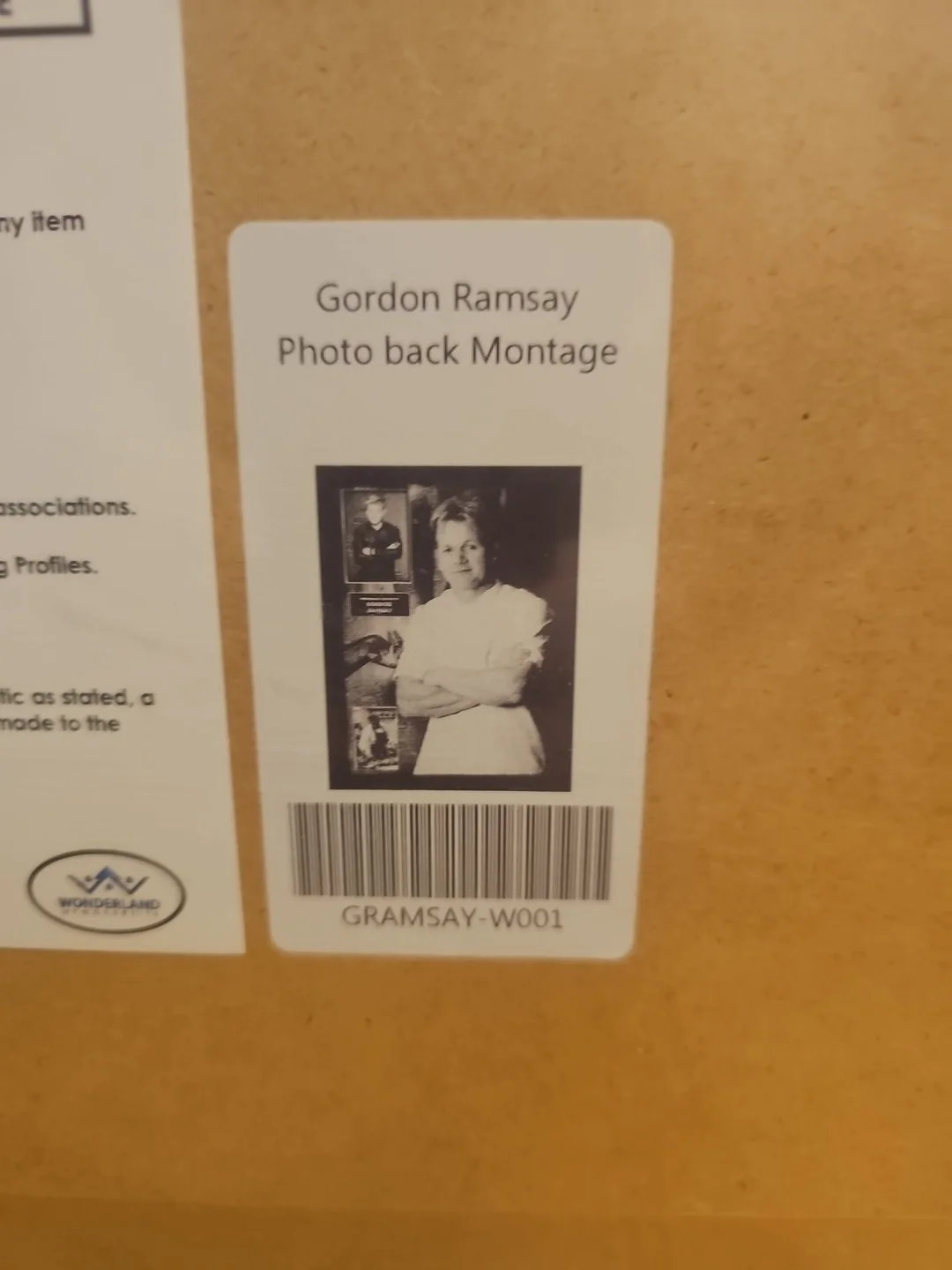 Gordon Ramsay — LG 29x22 Framed & Signed GORDON RAMSAY Photo Backed Montage w/ COA Still Sealed, image 4