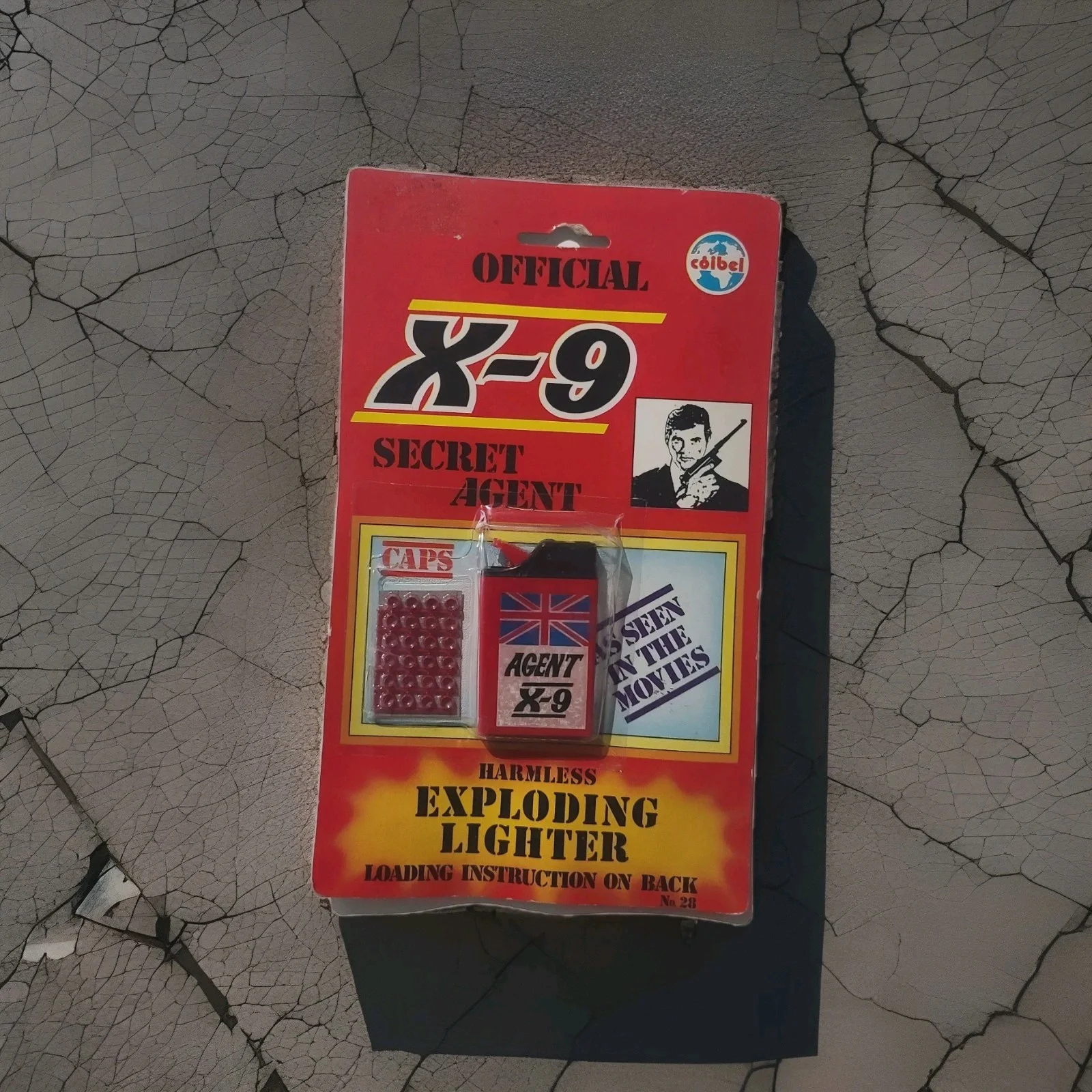 Vintage 1985 James Bond 007 Coibel Toy X-9 EXPLODING LIGHTER TOY NEW SEALED, изображение 4