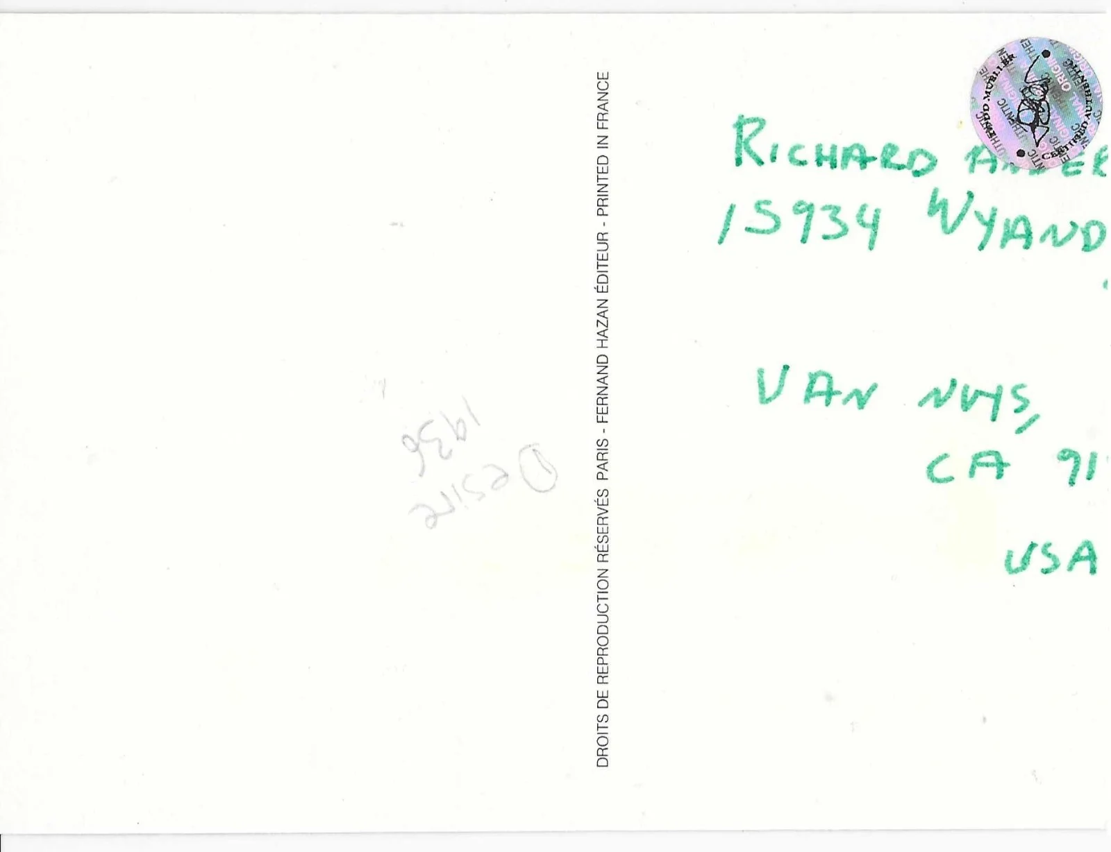 Marlene Dietrich — Marlene Dietrich signed postcard TWO COAs TOUCH OF EVIL , Judgment at Nuremberg, image 2