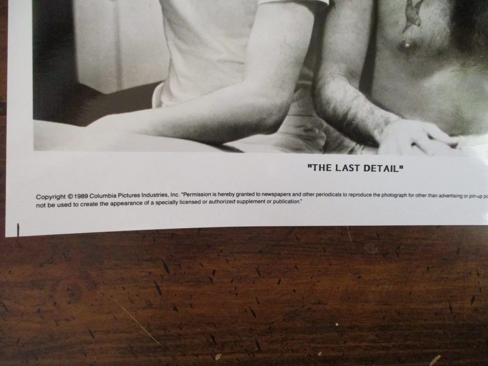 Randy Quaid/Jack Nicholson(THE LAST DETAIL)1989 10 x 8 Black & White Press Photo, изображение 2
