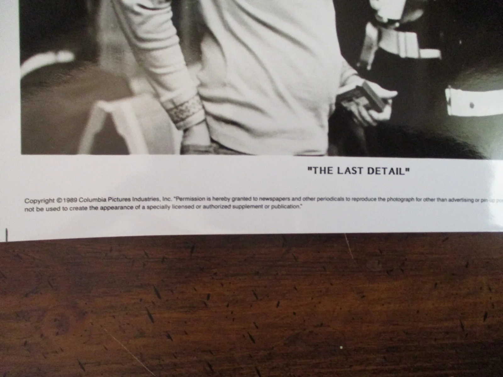 Hal Ashby/Otis Young/Jack Nicholson(THE LAST DETAIL)1989 10 x8 B & W Press Photo, изображение 2