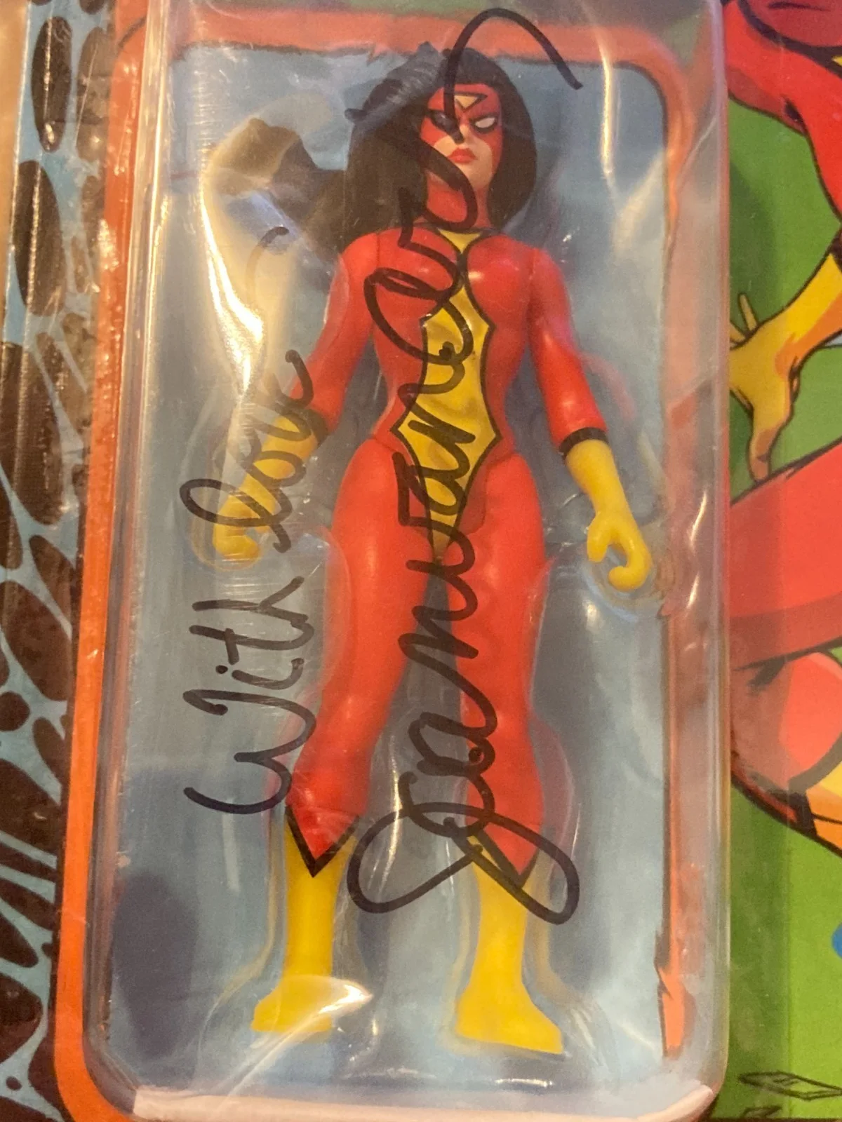 JOAN VAN ARK - SIGNED SPIDER WOMAN FIGURE with COA unopened, image 2