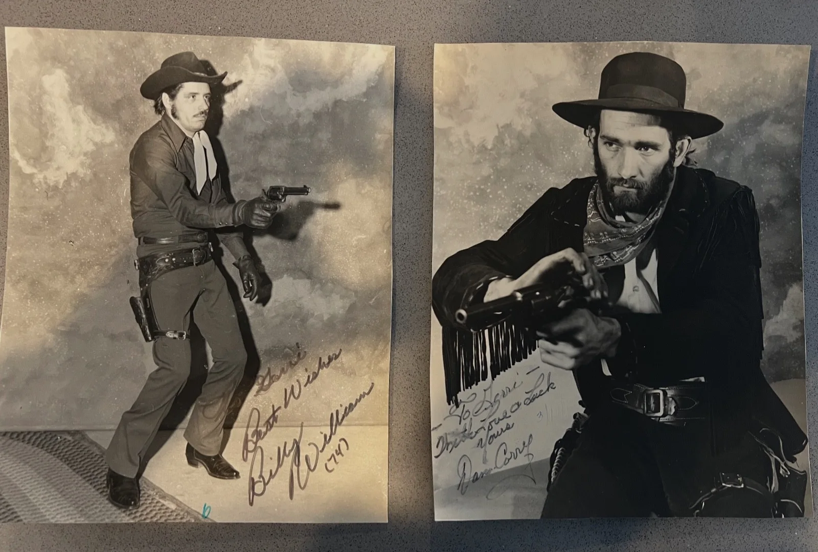 Vintage Signed Western Gunfighter Photo Lot – Autographs – Cowboy Memorabilia, изображение 2