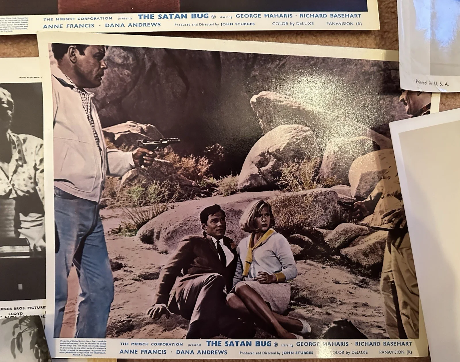 ANNE FRANCIS Lot Of 9 Photos Lobbys More Dead Than Alive Clint Walker/Satan Bug, изображение 3