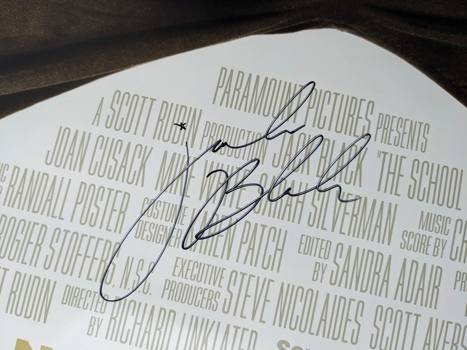 Jack Black — Jack Black Signed 27x40 Movie Poster School of Rock Autographed JSA COA, изображение 2