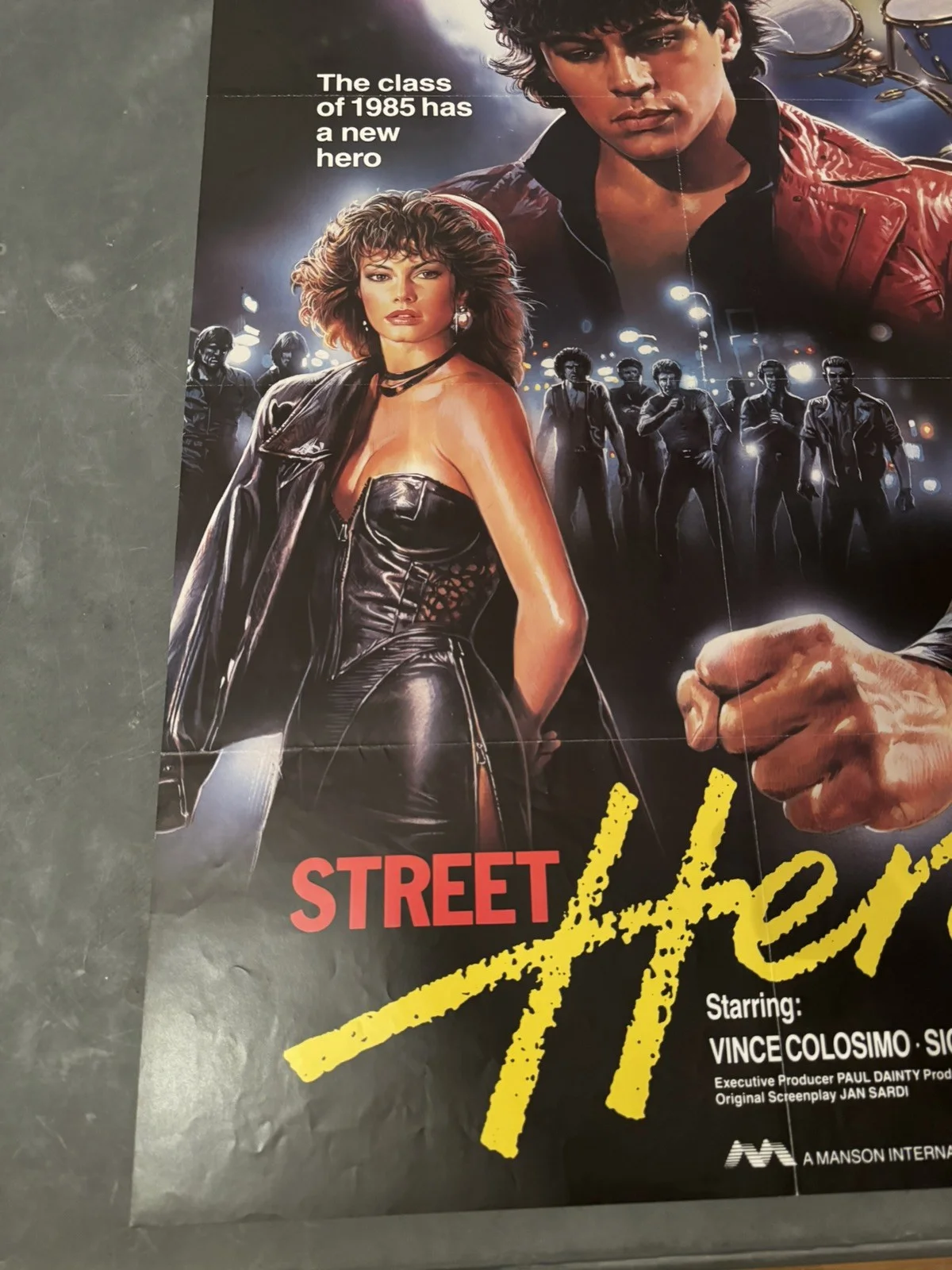 Street Hero Original Video Shop VHS Poster 1984 Rare, изображение 3