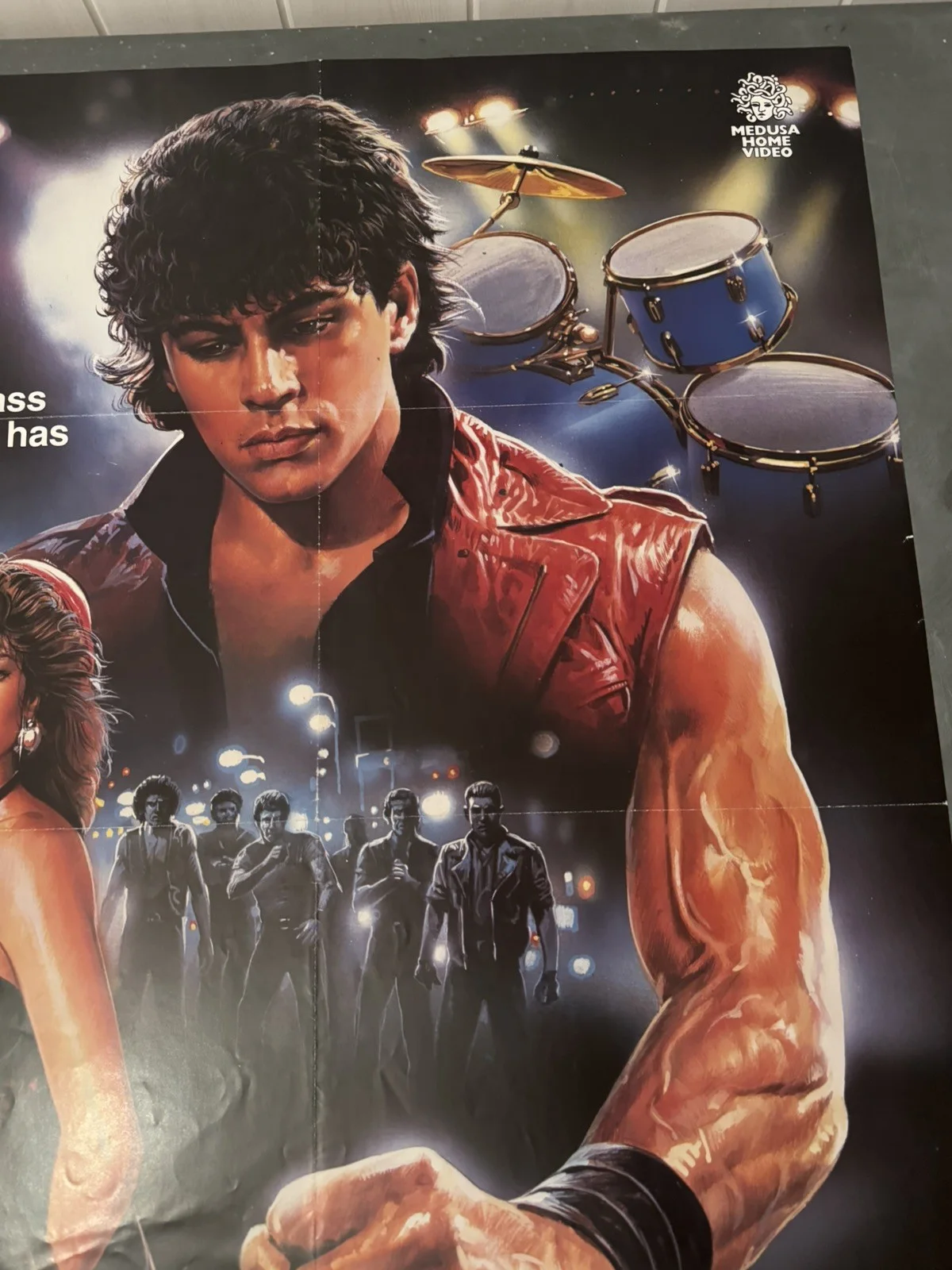 Street Hero Original Video Shop VHS Poster 1984 Rare, изображение 4