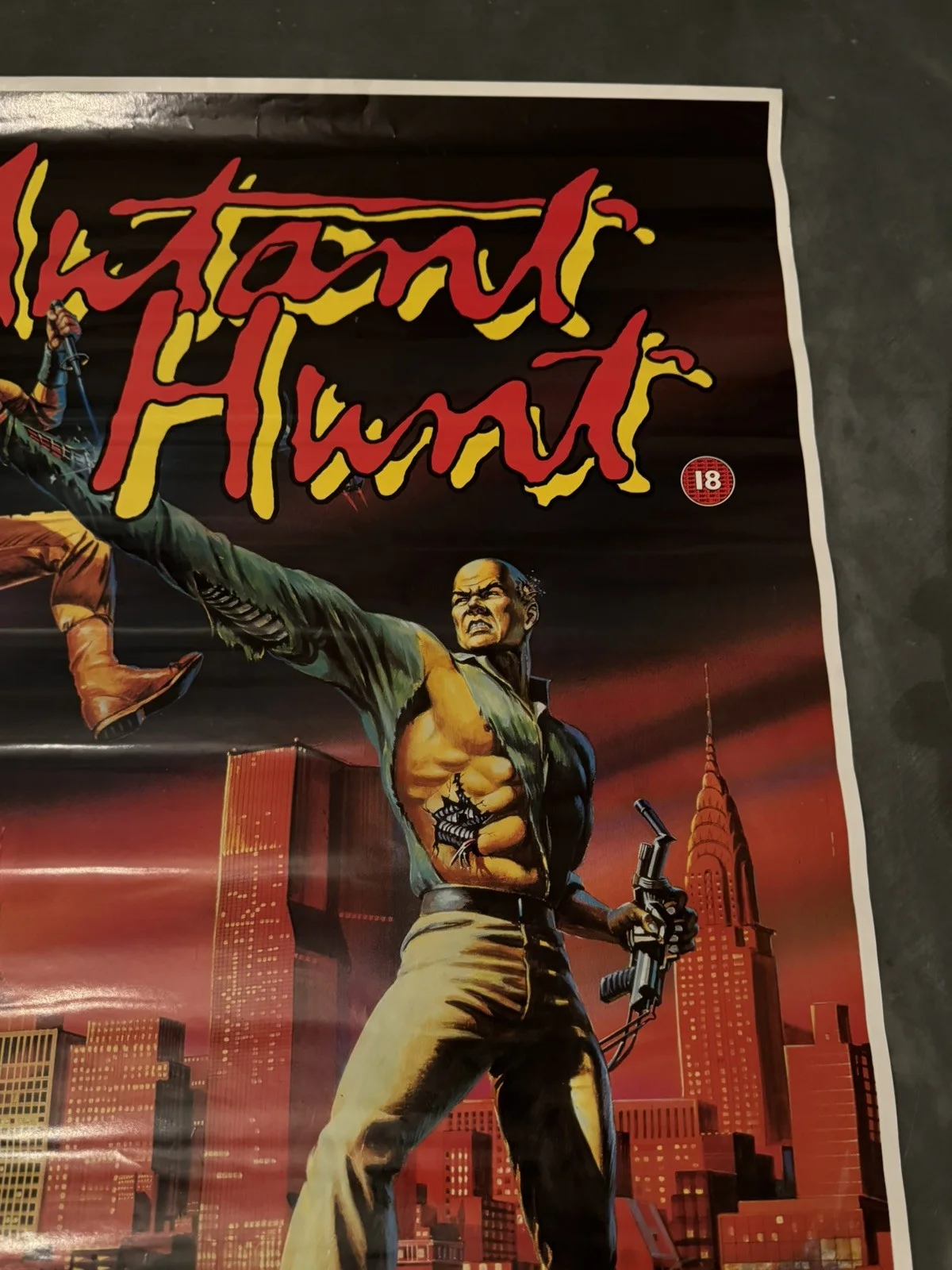 Mutant Hunt Original Video Shop VHS Poster 1987 Rare, image 2