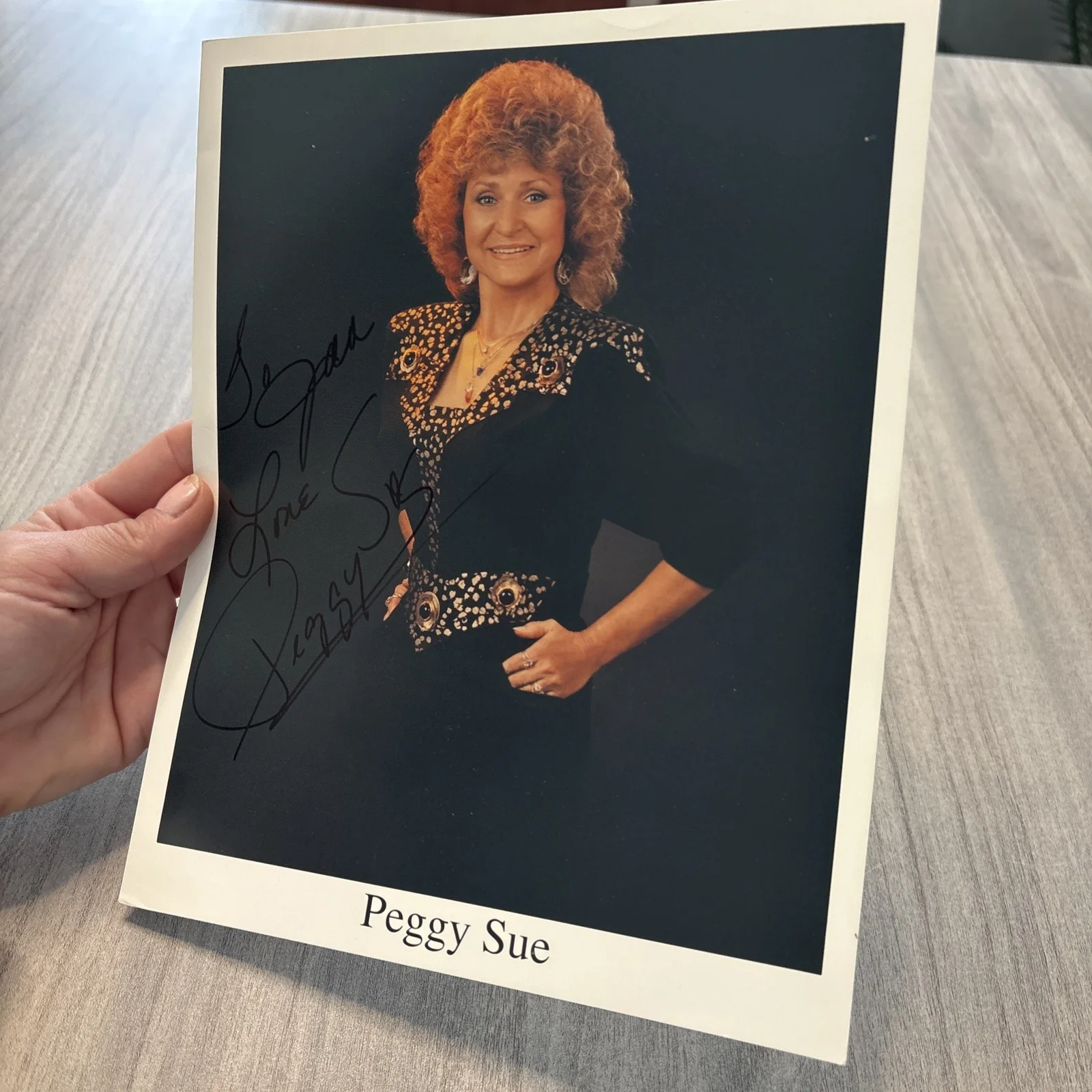 Peggy Sue signed autographed photo Sue Wright Country Singer Memorabilia Music, изображение 3