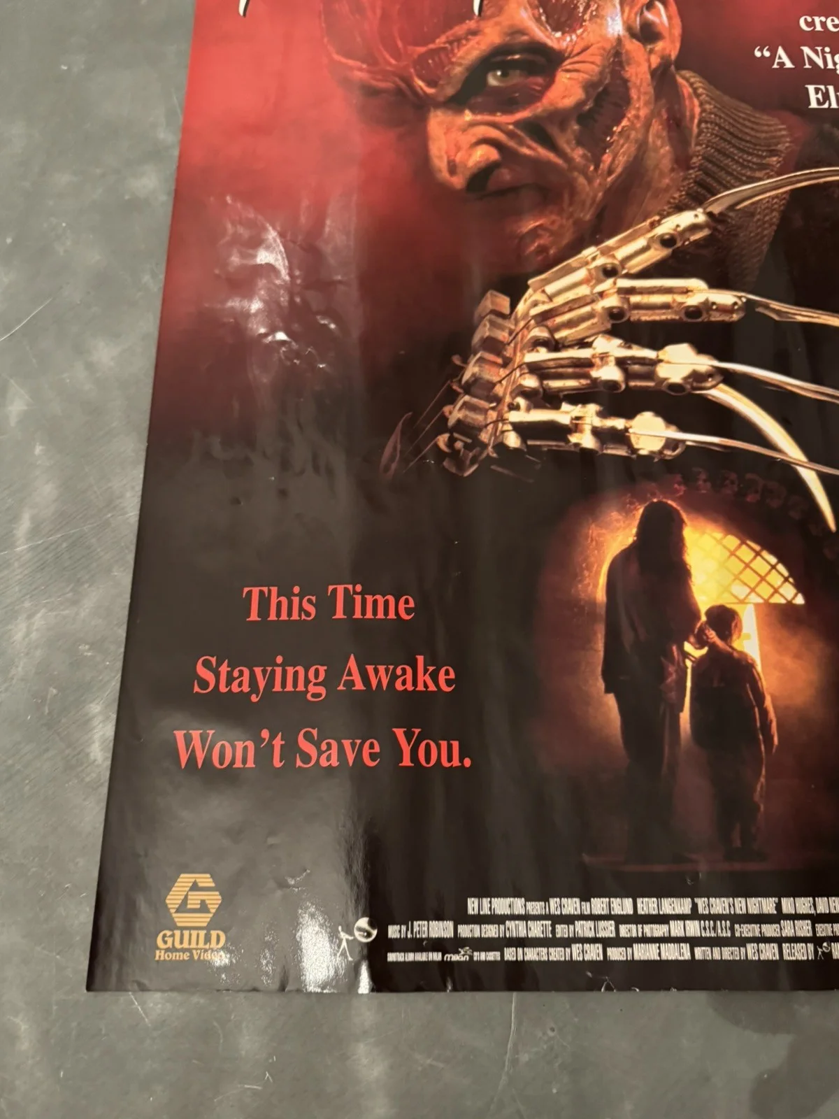 New Nightmare on Elm Street Original Video Shop VHS Poster 1995 Rare, изображение 2