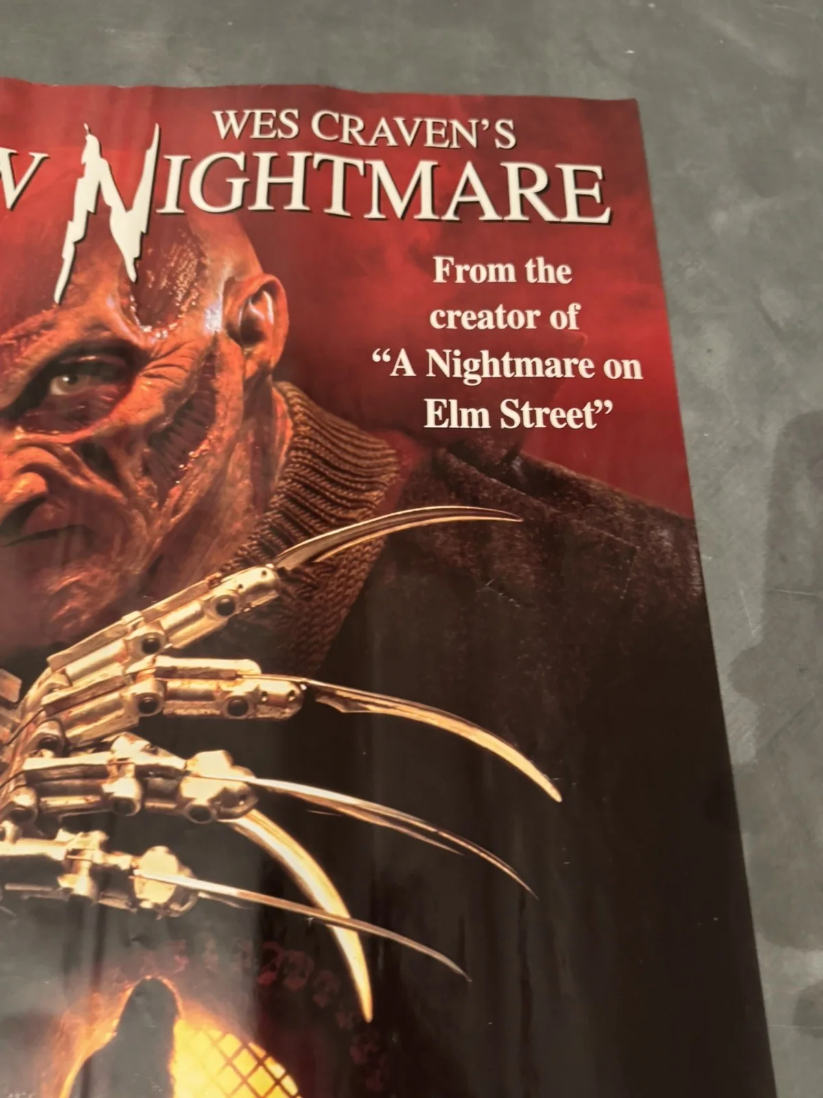 New Nightmare on Elm Street Original Video Shop VHS Poster 1995 Rare, изображение 4