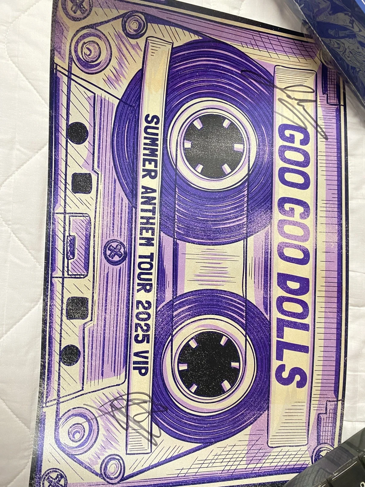 AUTOGRAPHED Goo Goo Dolls Summer Anthem Tour VIP Official Merchandise NEW, image 2