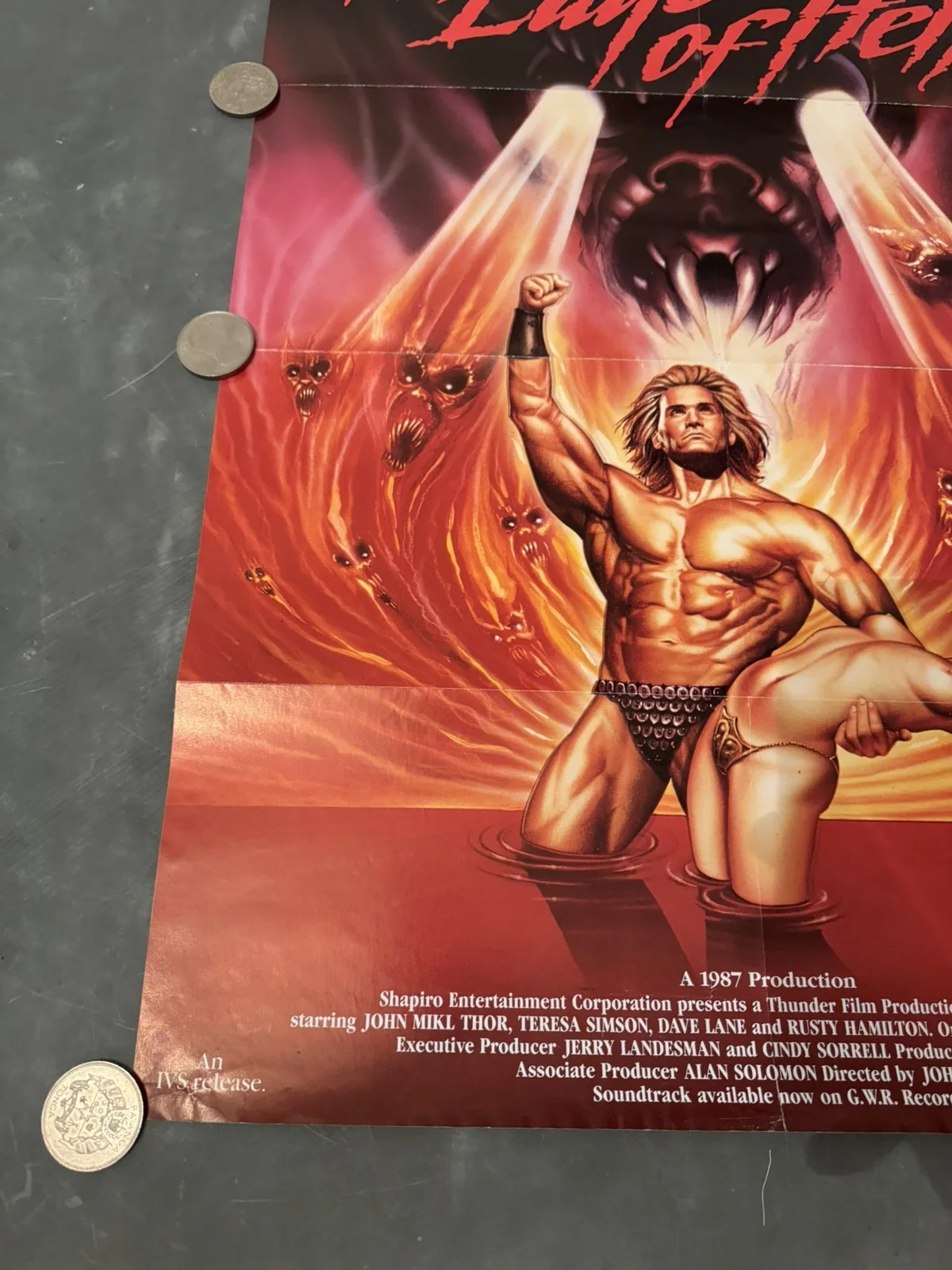 The Edge Of Hell Original Video Shop VHS Poster 1987 Rare, image 3