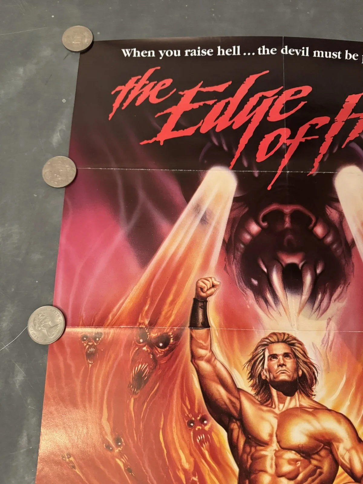 The Edge Of Hell Original Video Shop VHS Poster 1987 Rare, image 5