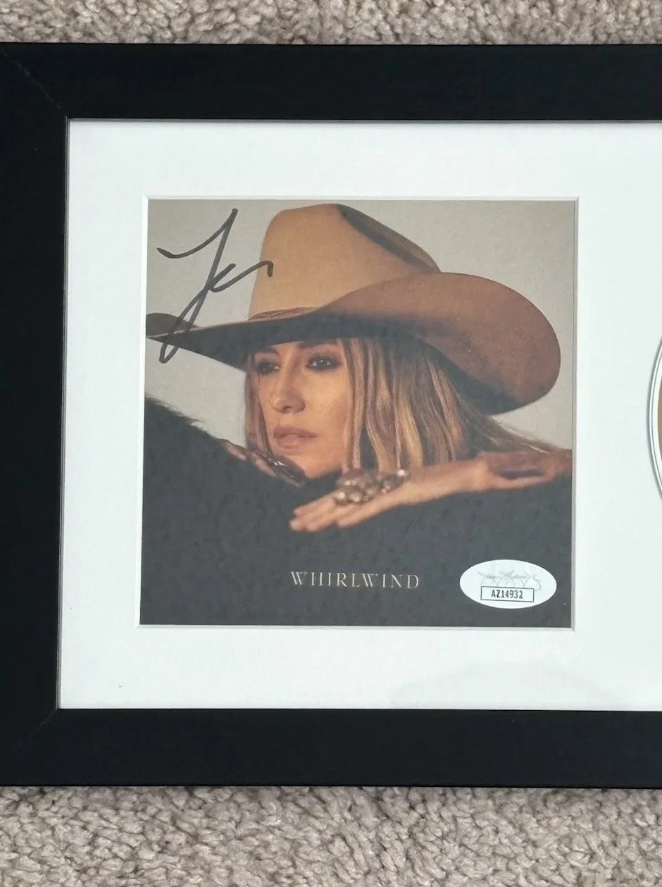 Lainey Wilson Signed Autographed Whirlwind CD Insert FRAMED 4x4xU Grammy JSA COA, image 3