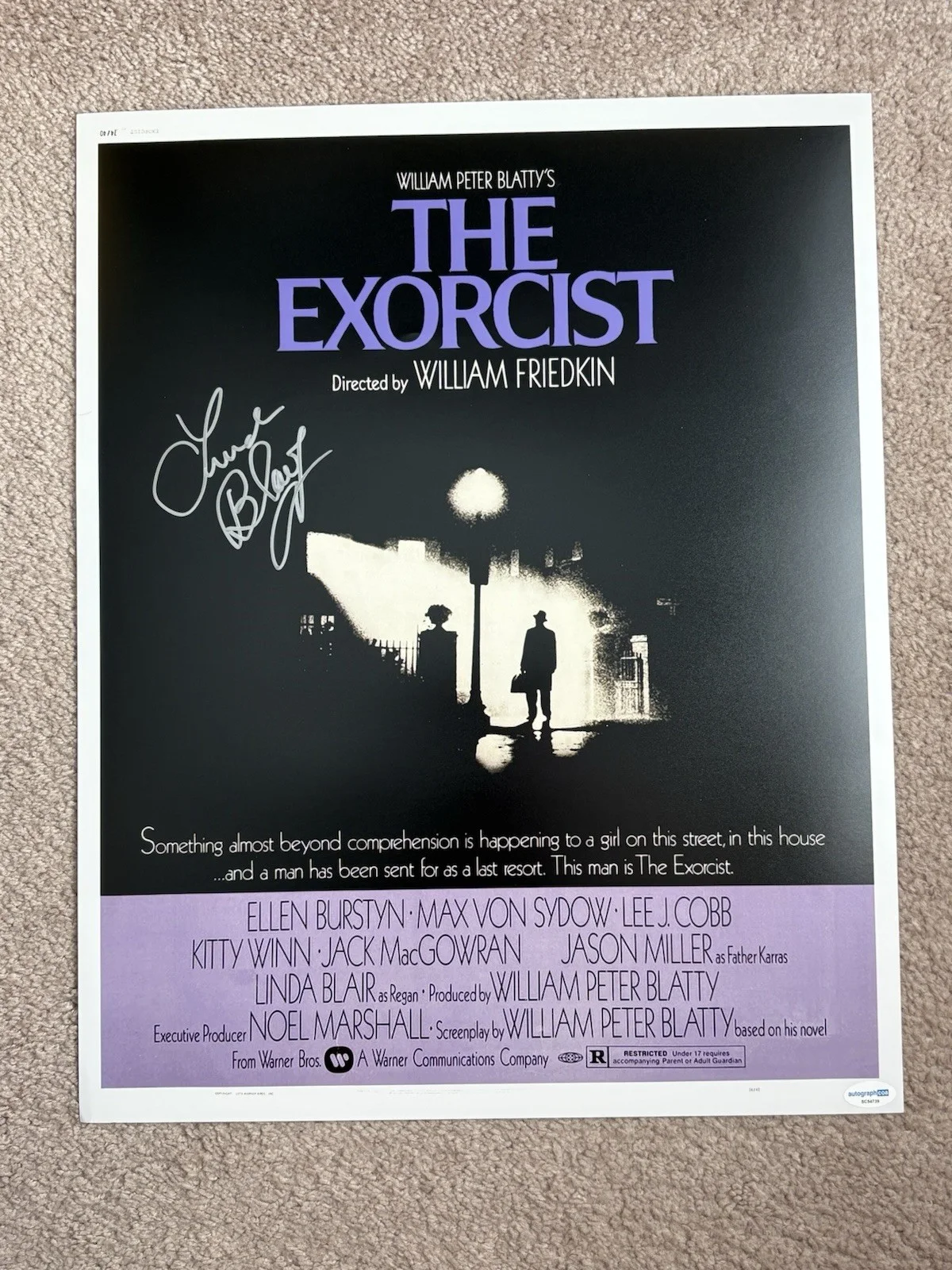 Linda Blair — Linda Blair Signed Autographed 16x20 Photo The Exorcist Movie Poster Print ACOA, изображение 2