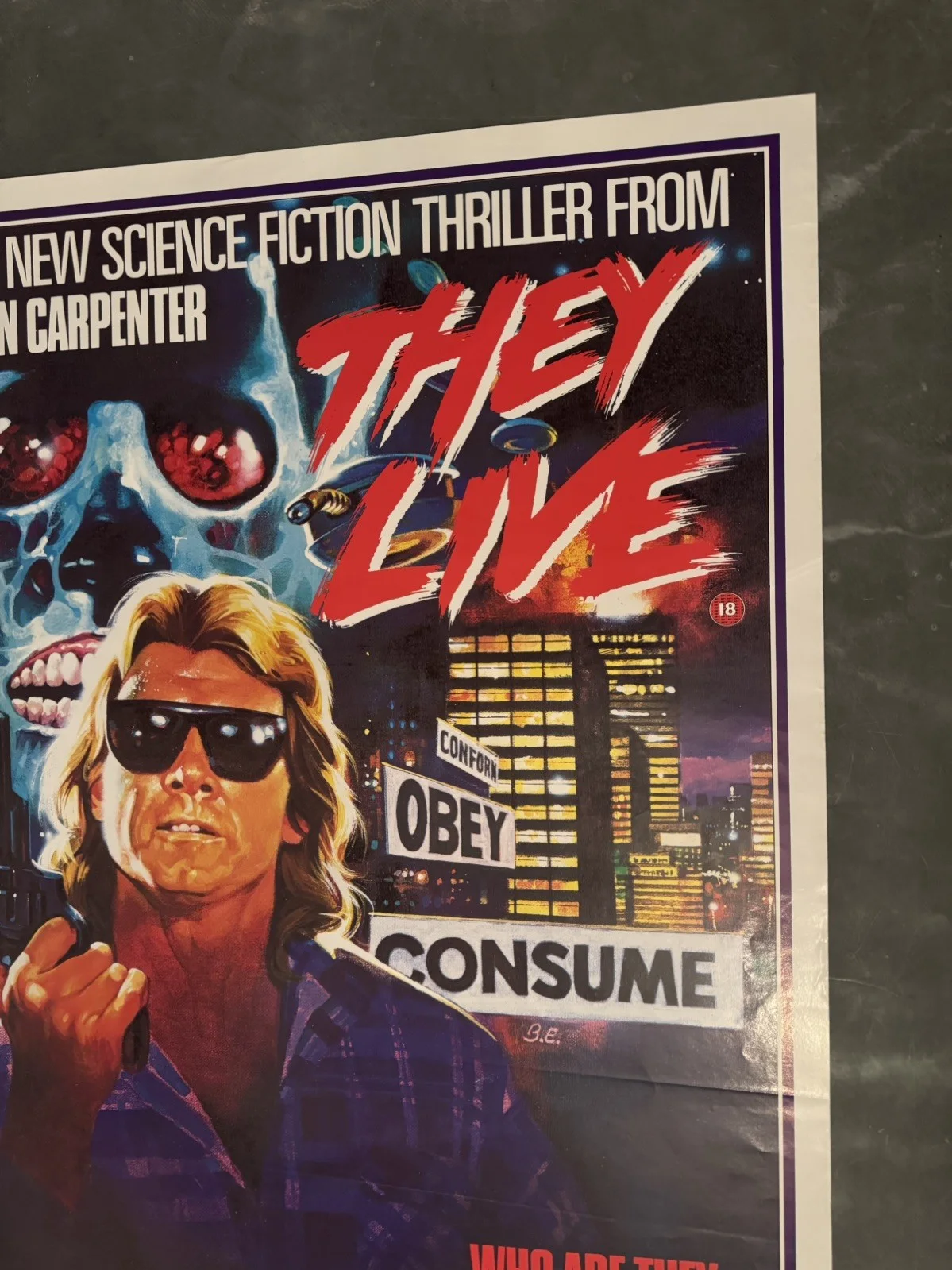 They Live Original Video Shop VHS Poster 1988 Extremely Rare, изображение 3