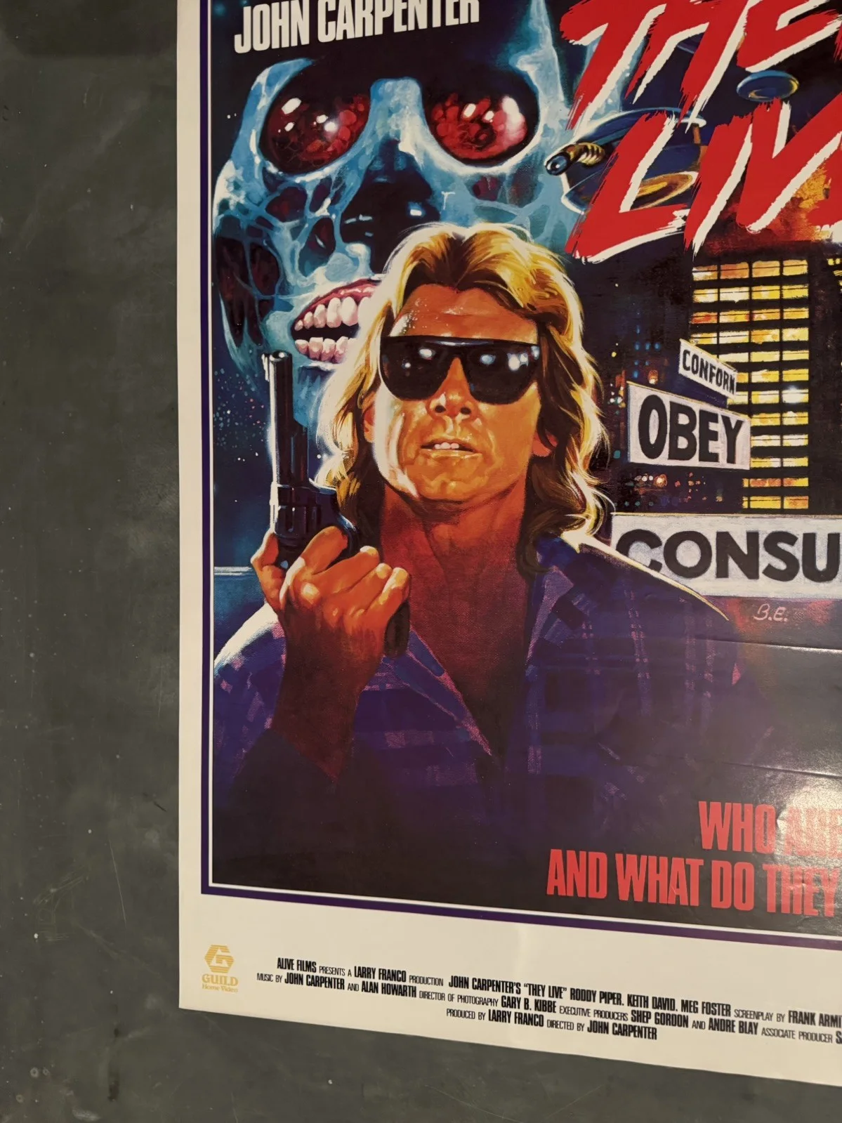 They Live Original Video Shop VHS Poster 1988 Extremely Rare, изображение 4