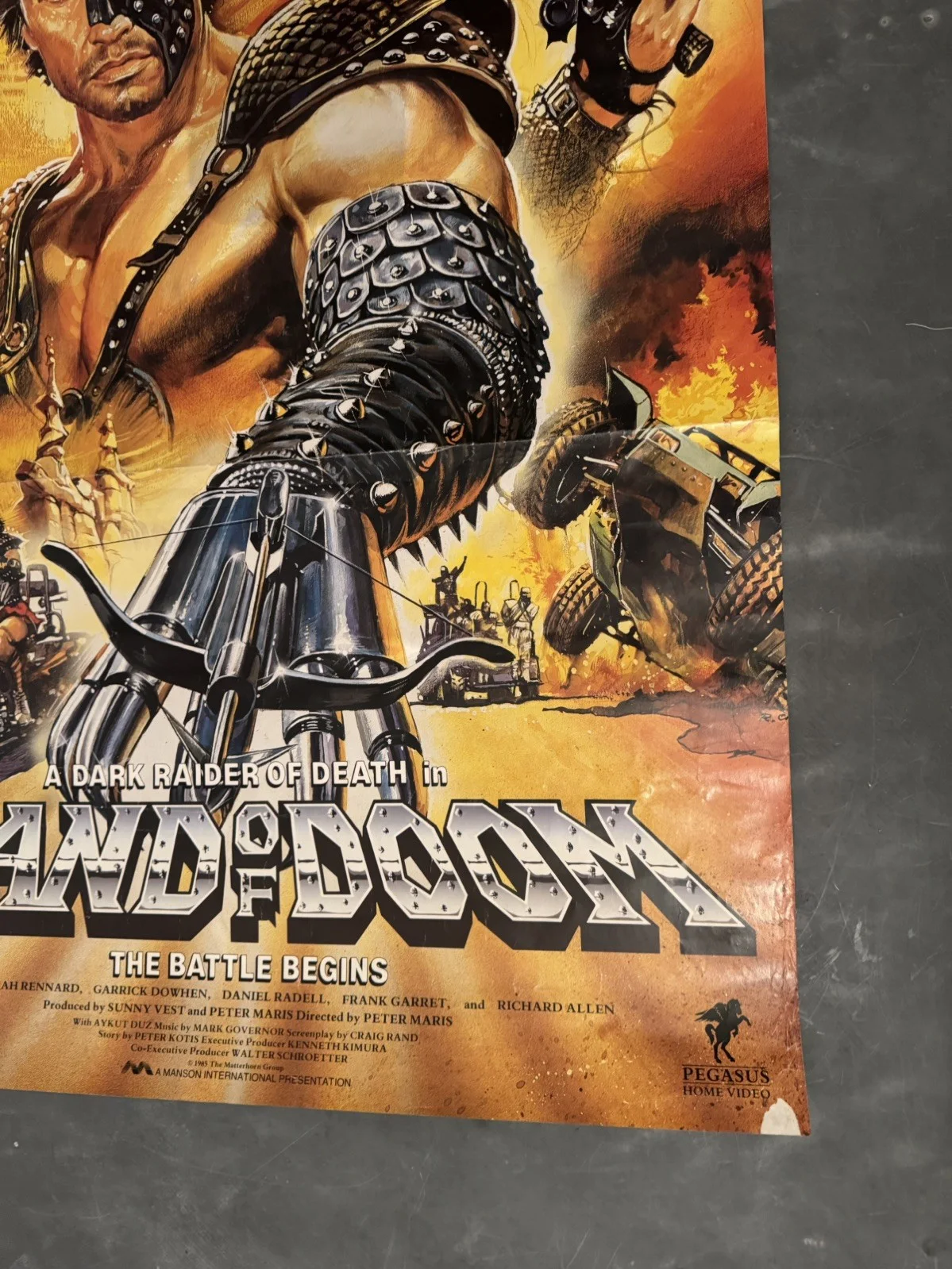 Land Of Doom Rare Original Video Shop VHS Poster 1986, изображение 4