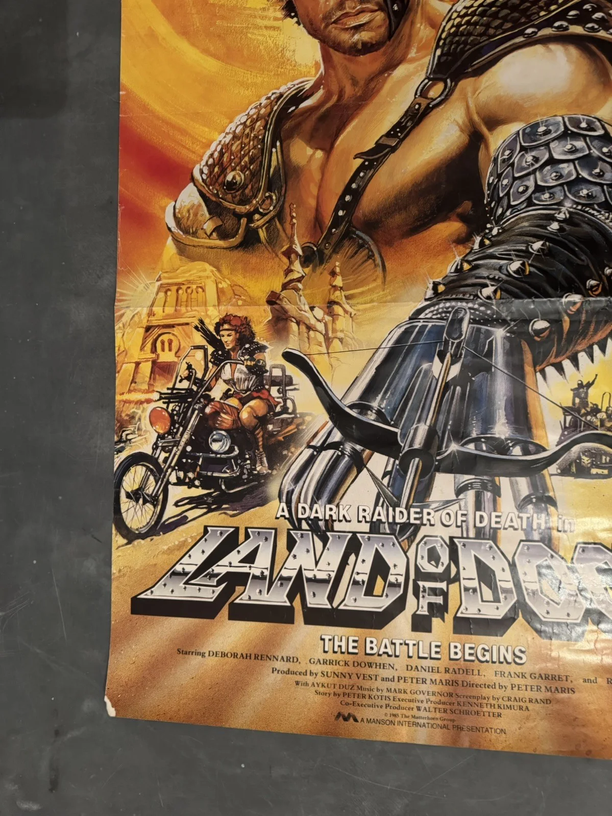 Land Of Doom Rare Original Video Shop VHS Poster 1986, изображение 5