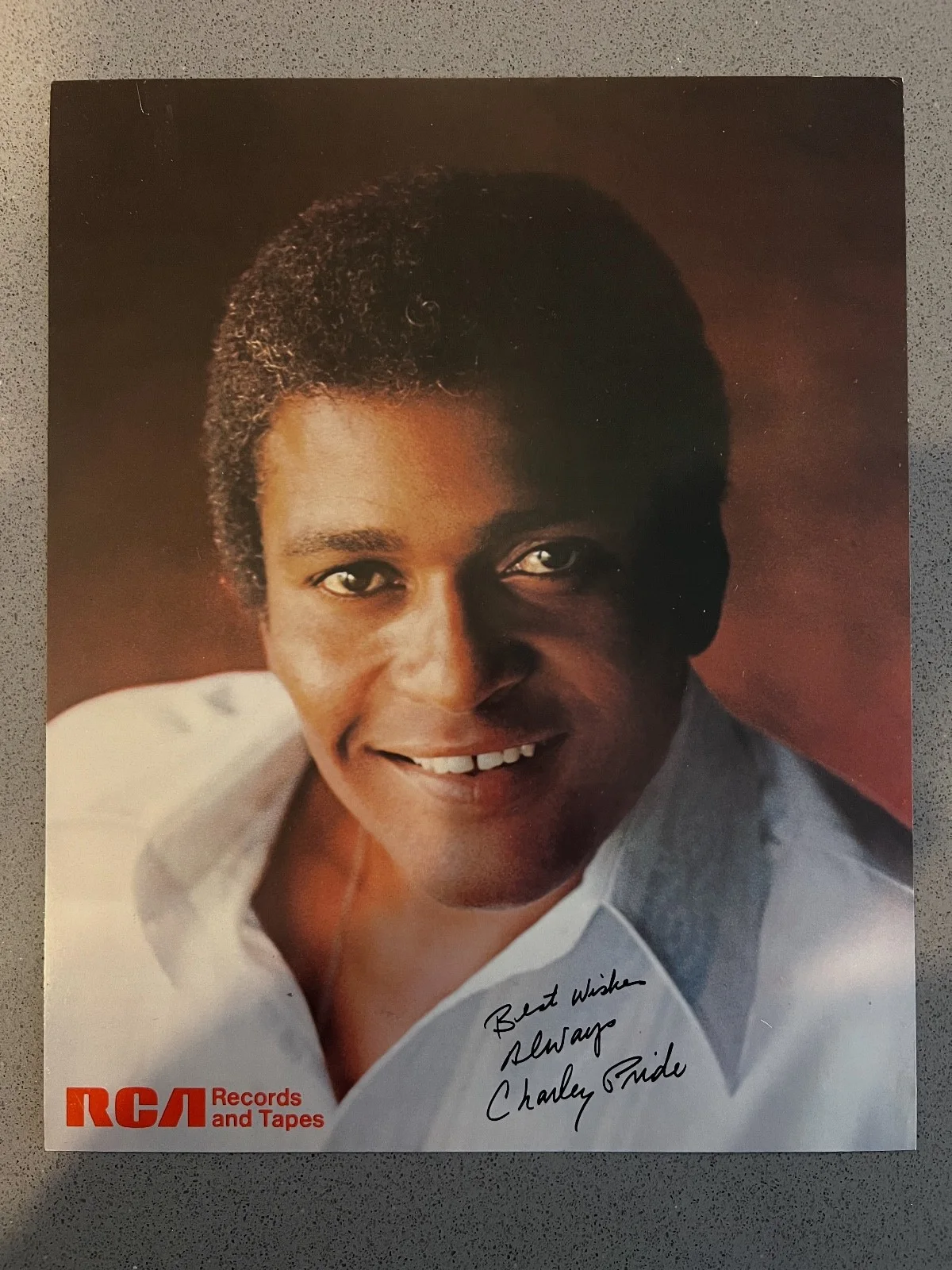 Charley Pride Signed picture & Typed Letter 1974 Autographed Country Legend, image 2