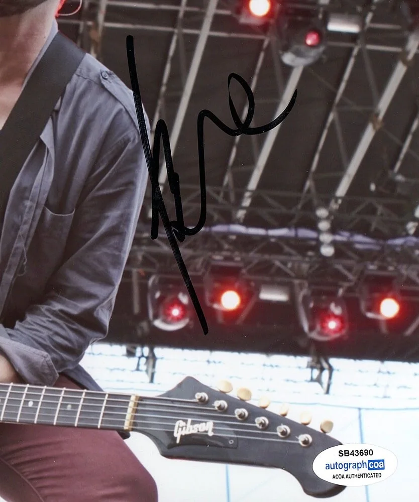 BRIAN AUBERT — Brian Aubert signed "SILVERSUN PICKUPS" 8x10 Photo c PROOF Swoon ACOA COA, image 4