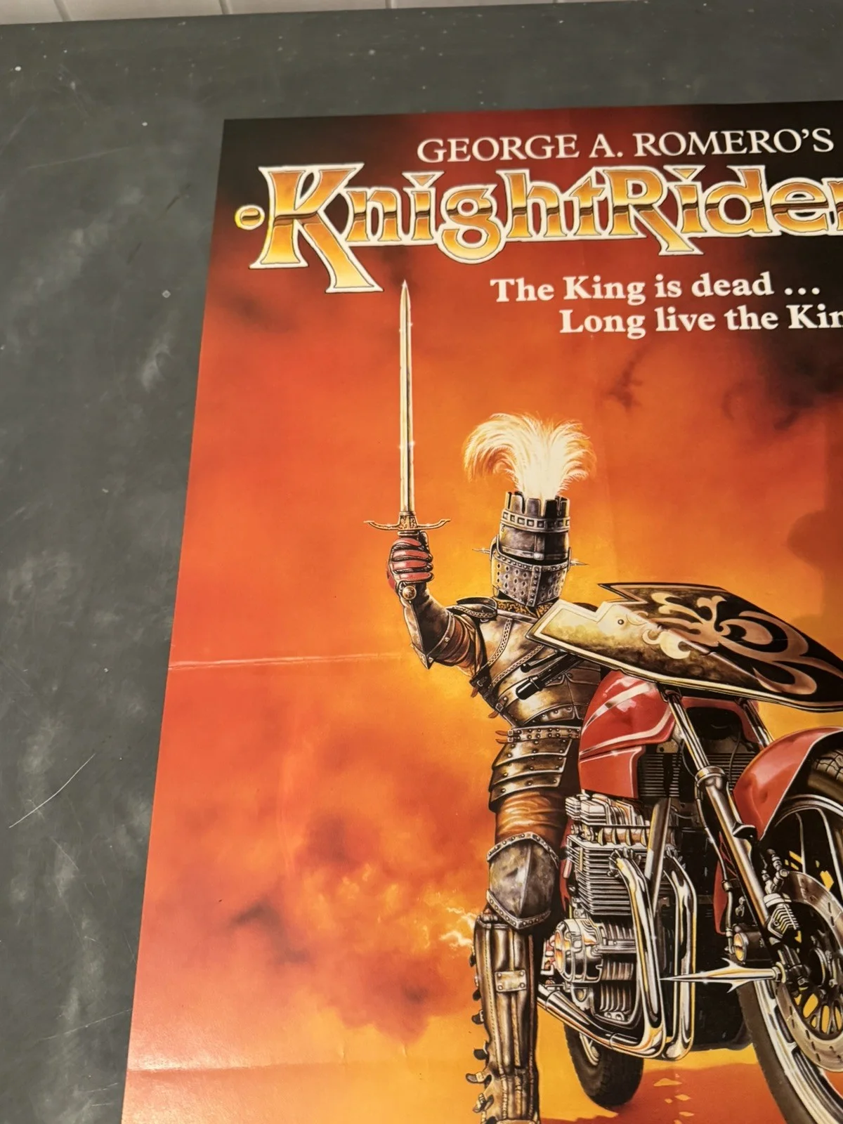 Knightriders Original Video Shop VHS Poster 1981 George A Romero, image 2
