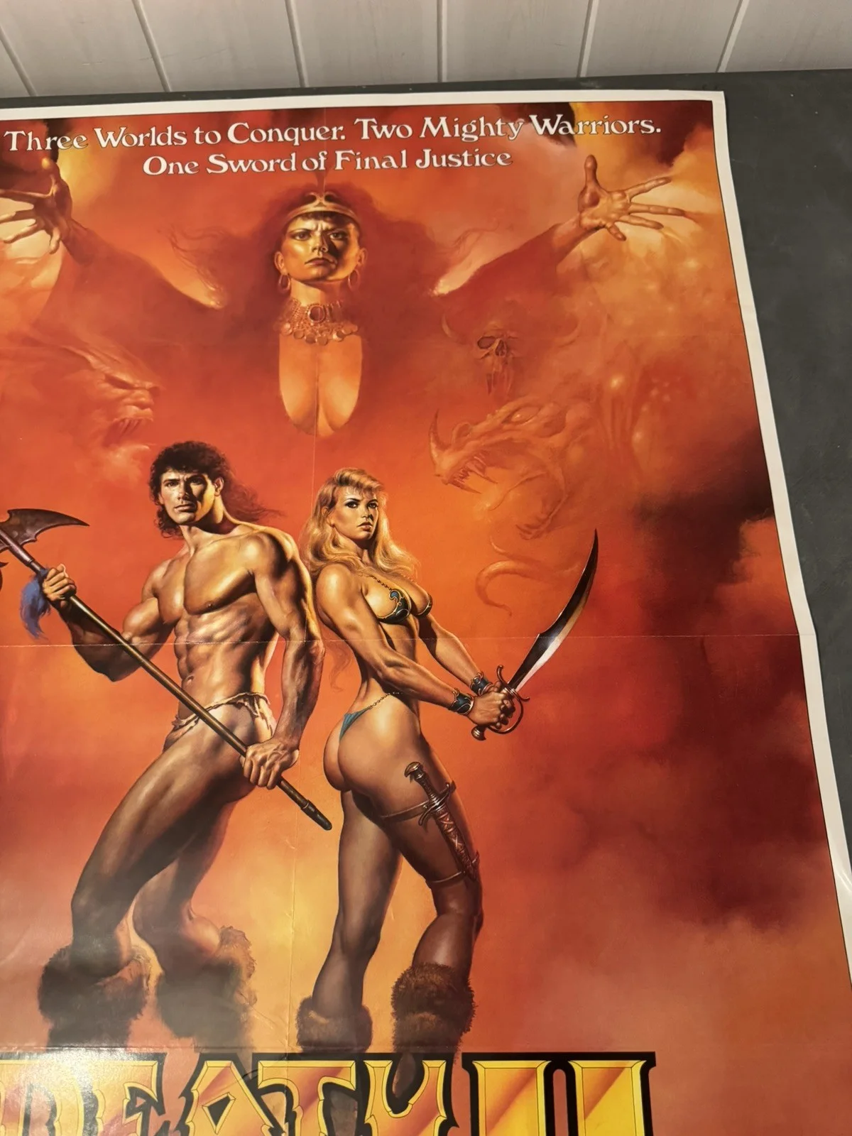 Death Stalker 2 Original Video Shop VHS Poster 1987 Boris Vallejo, изображение 3