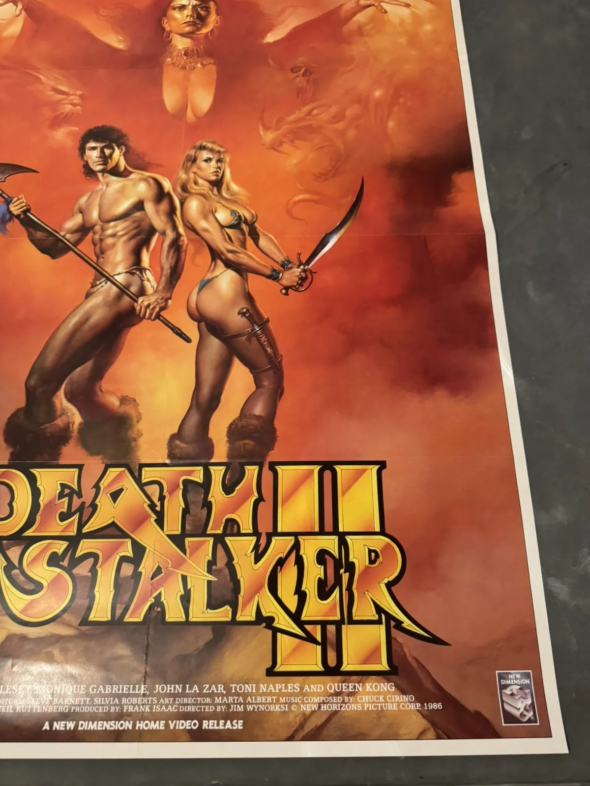 Death Stalker 2 Original Video Shop VHS Poster 1987 Boris Vallejo, изображение 4