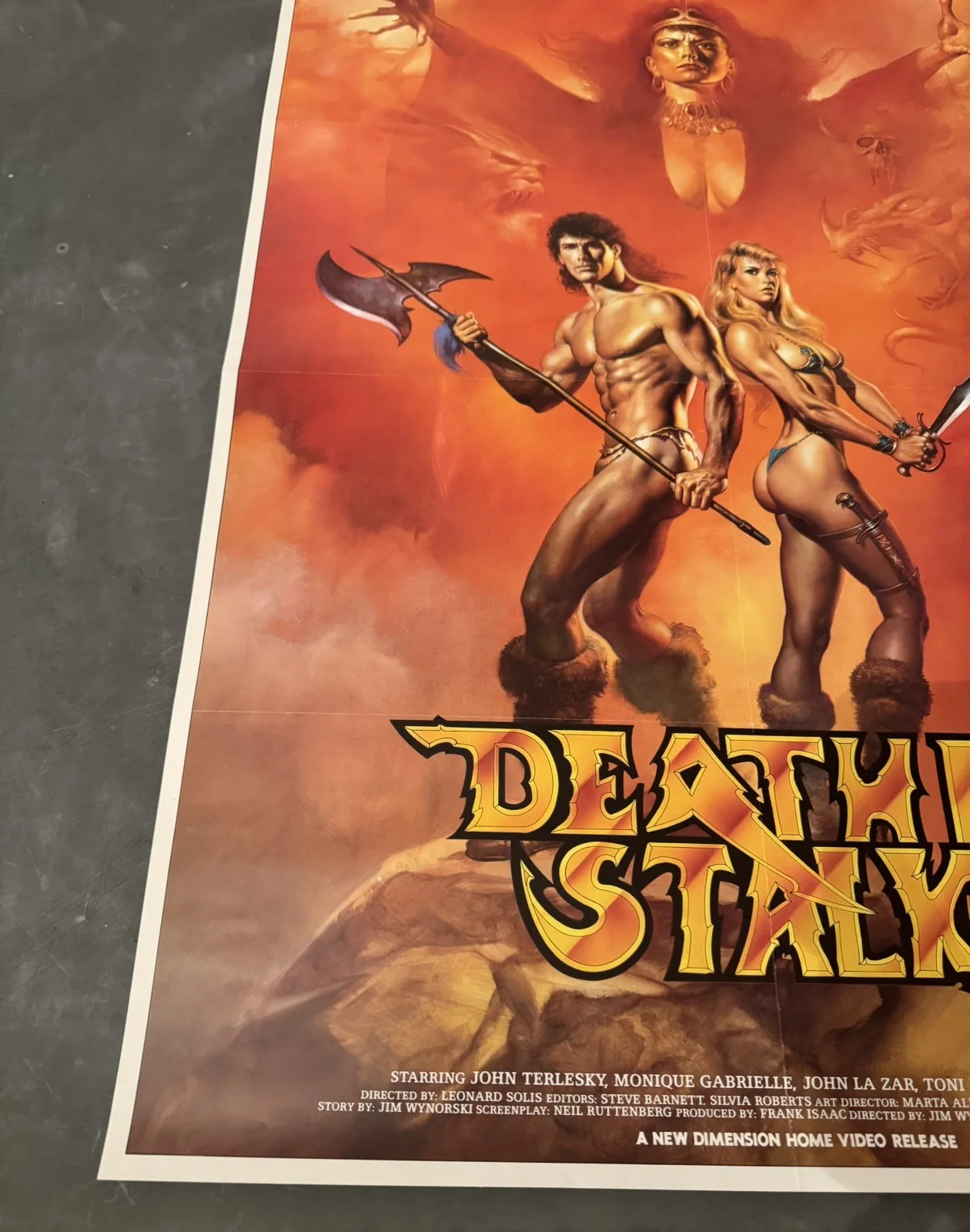 Death Stalker 2 Original Video Shop VHS Poster 1987 Boris Vallejo, изображение 5