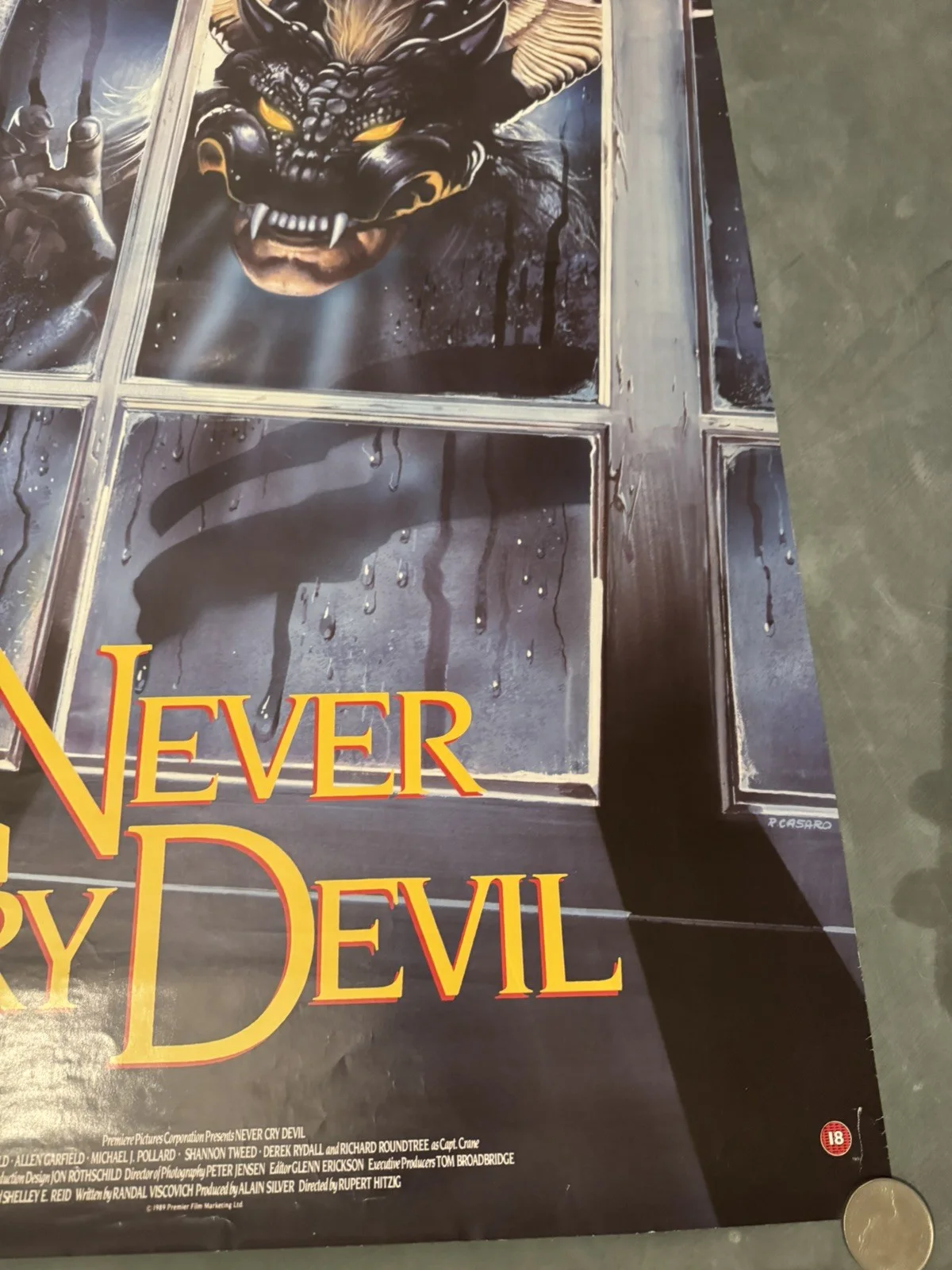 Never Cry Devil Original Video Shop VHS Poster 1989, image 3