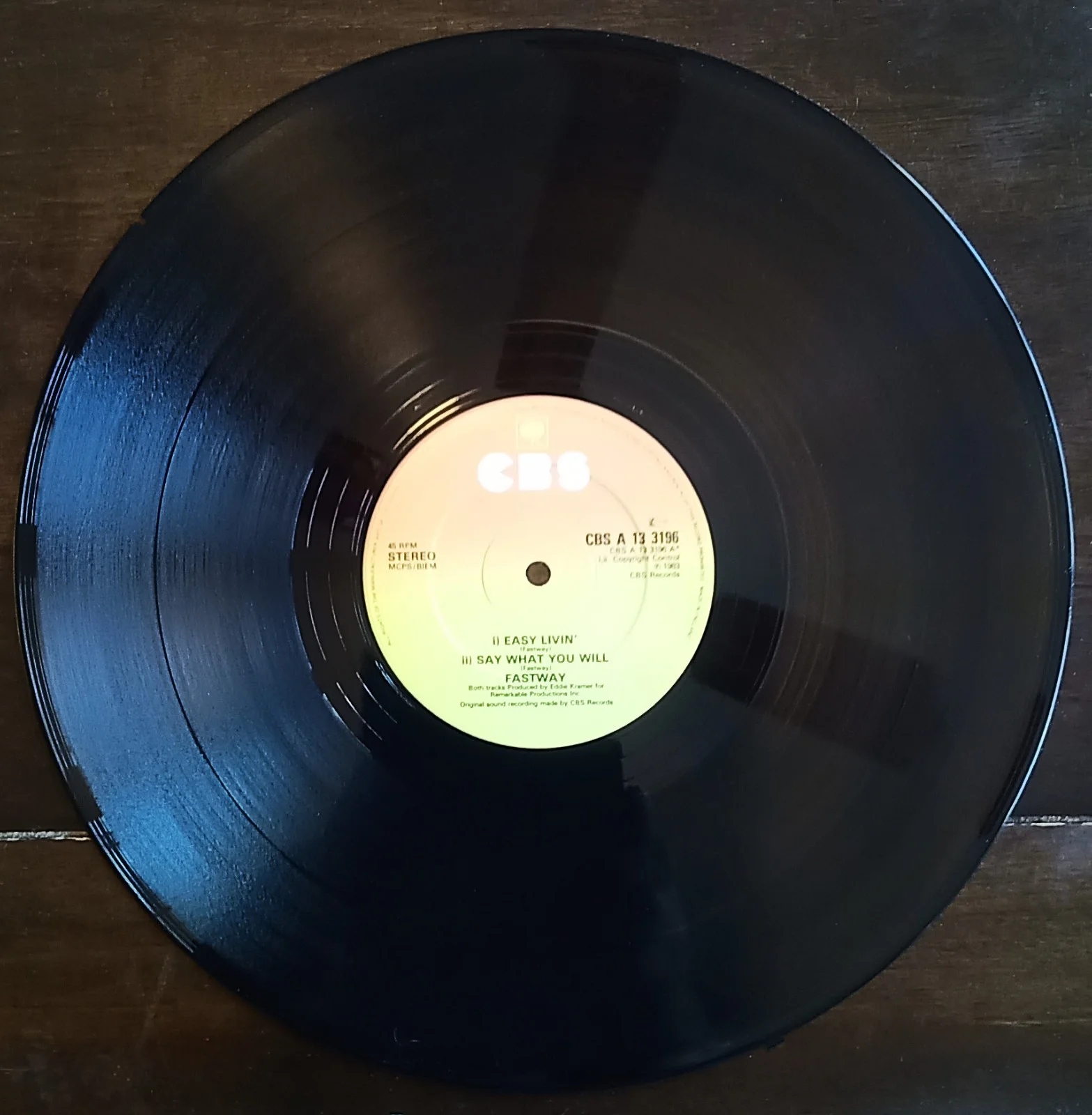 Jerry Shirley Fastway: Easy Livin autographed 12" Vinyl Record Album W/COA, изображение 4