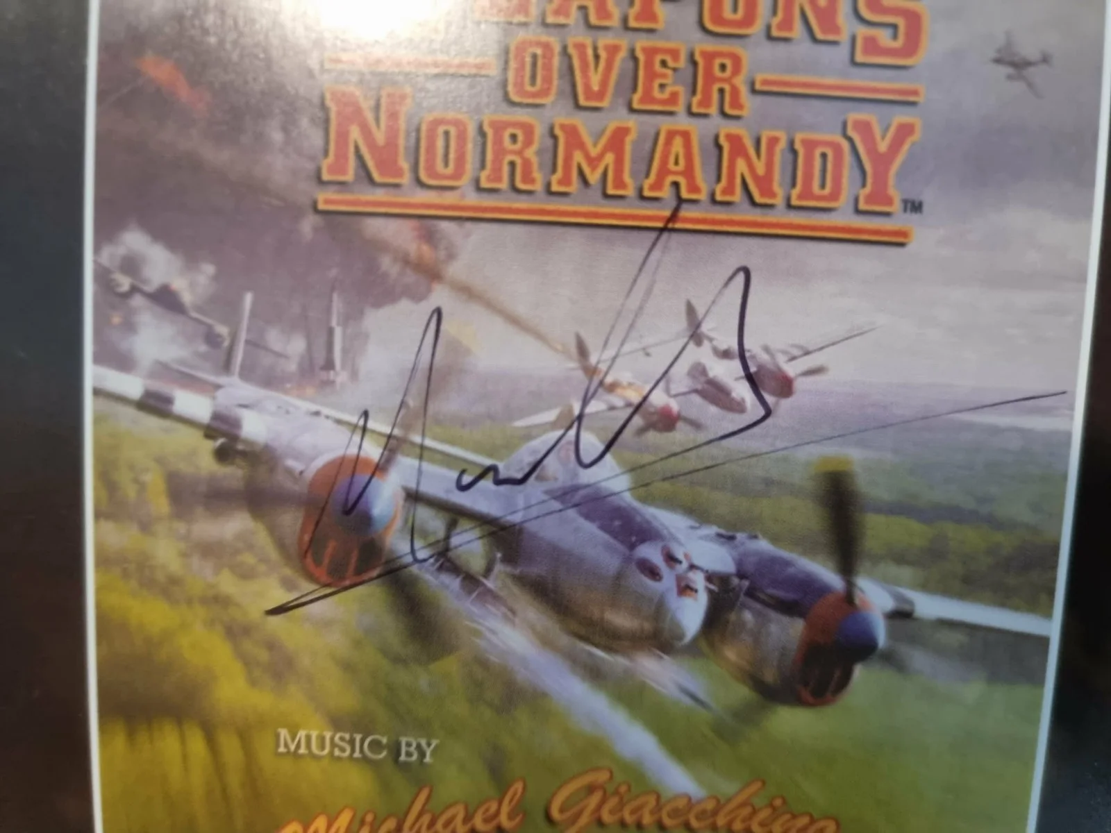 *SIGNED* 'Secret Weapons Over Normandy' - Michael Giacchino [CD BOOKLET] (2003), image 2
