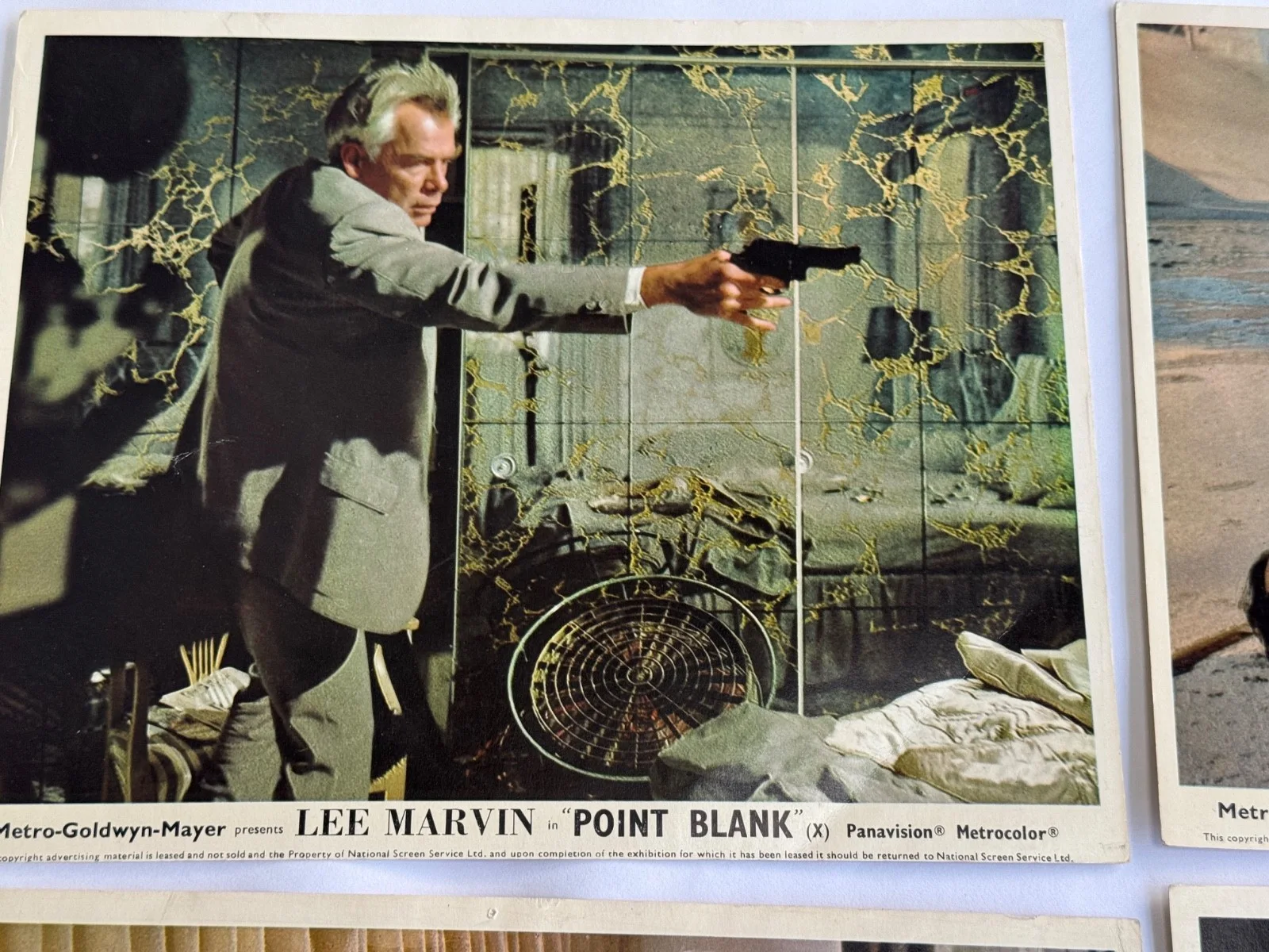 Set of 6 UK POINT BLANK FOH Lobby Cards 1967 Lee Marvin John Boorman, изображение 2