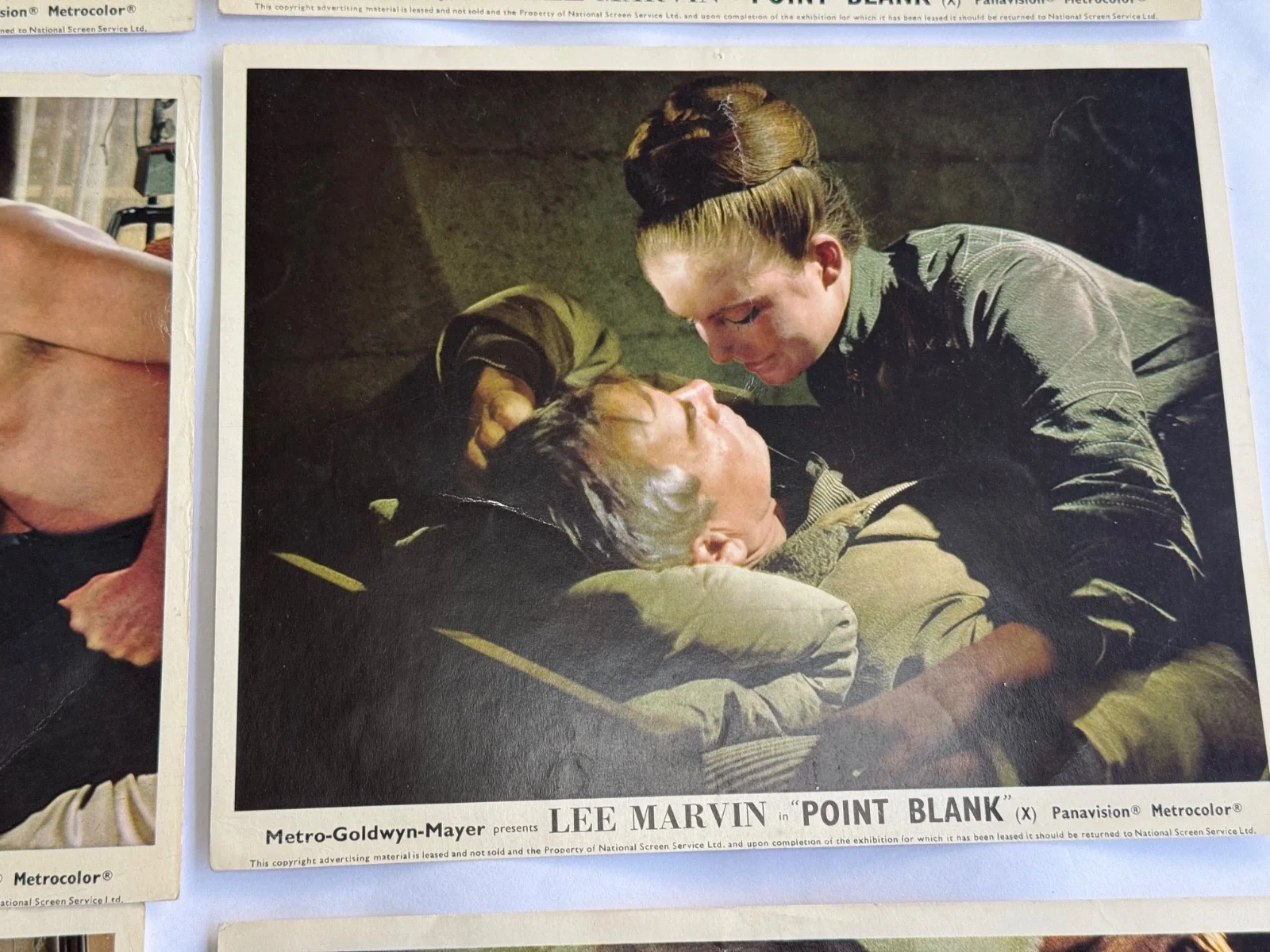 Set of 6 UK POINT BLANK FOH Lobby Cards 1967 Lee Marvin John Boorman, изображение 5