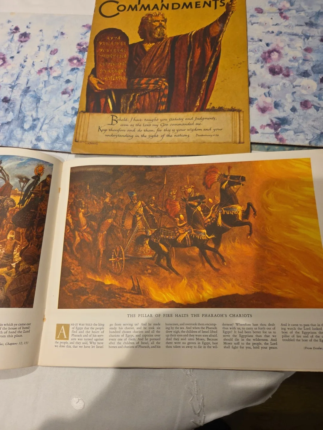 The Ten Commandments 2 Film Souvenir Brochures 1956 Charlt Heston, Yul Brynner, image 2