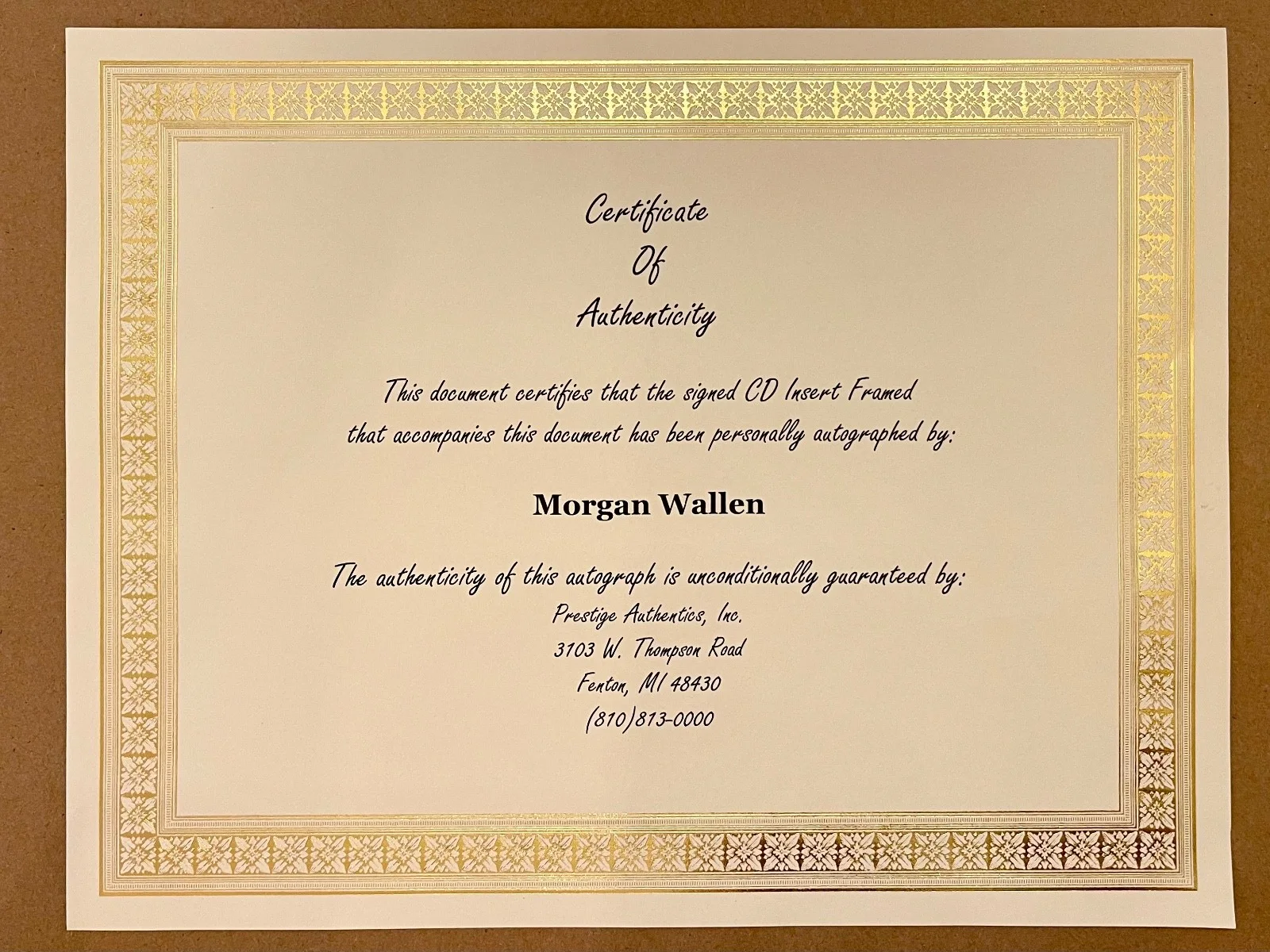 MORGAN WALLEN SIGNED CUSTOM FRAMED I’M THE PROBLEM COUNTRY CD JSA COA AUTO RARE, image 4