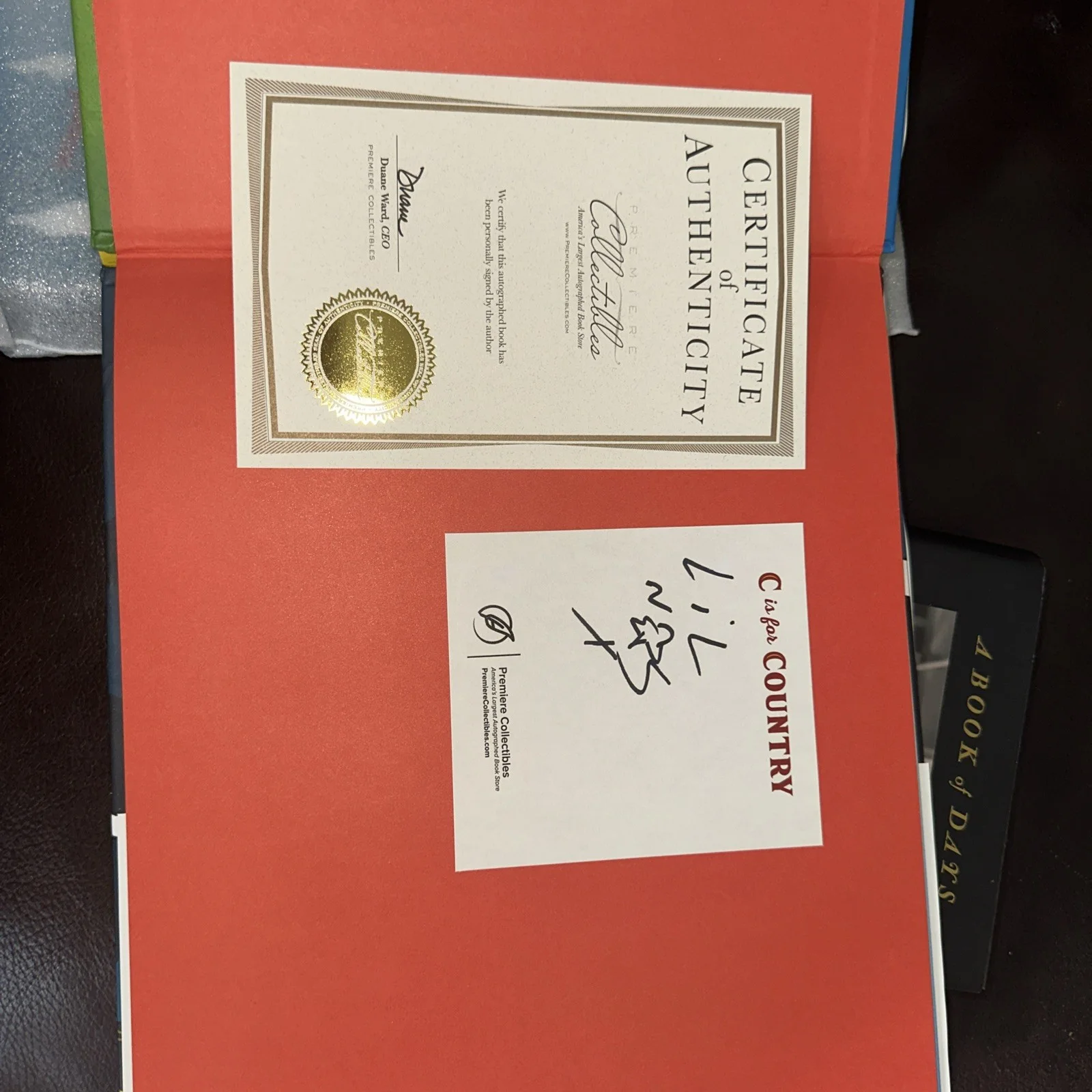 Lil Nas X C Is for Country Signed Autographed Hardcover Book W/COA, изображение 2