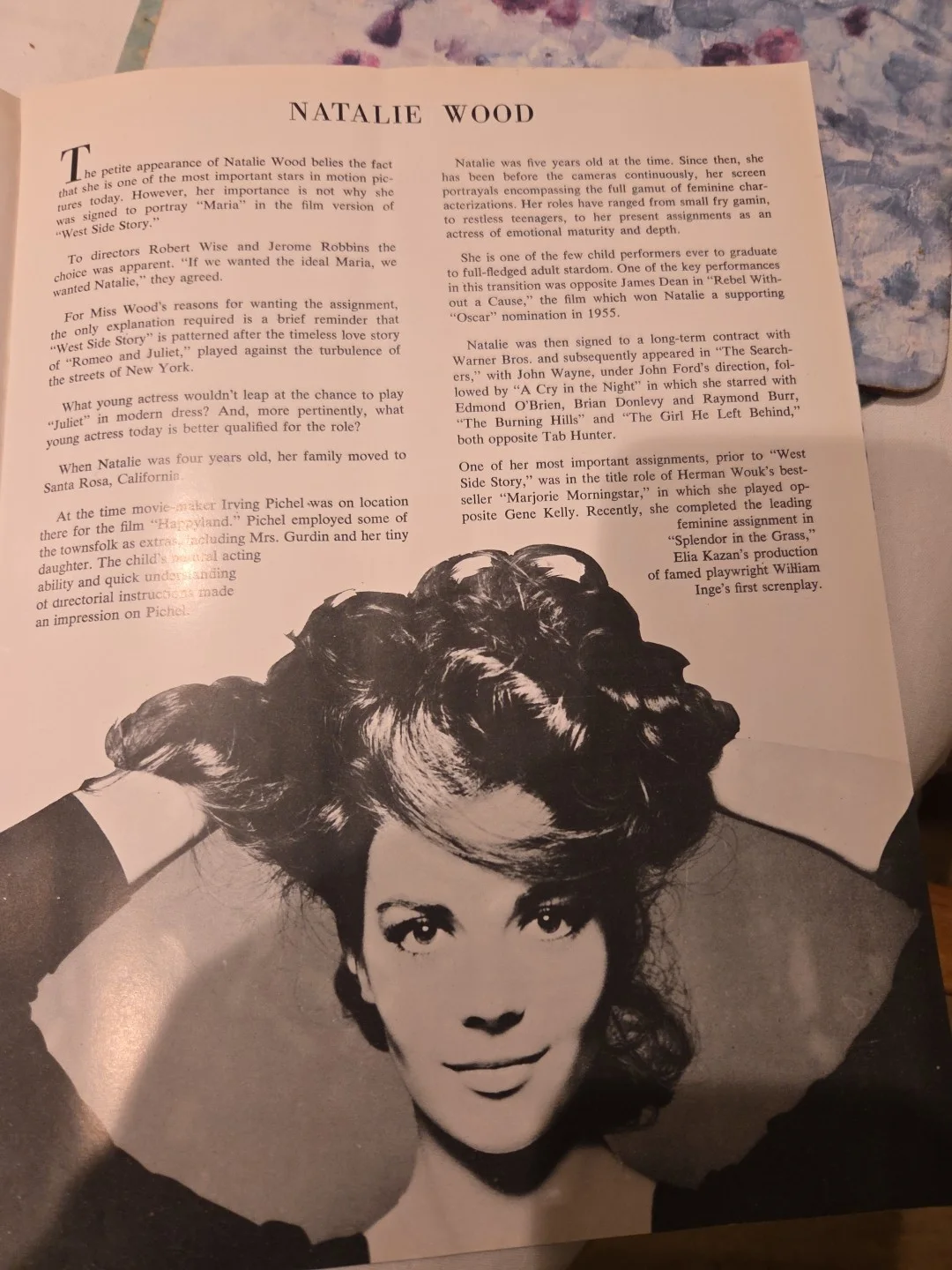 West Side Story Film Souvenir Brochure 1960 Version With Natalie Wood, изображение 5