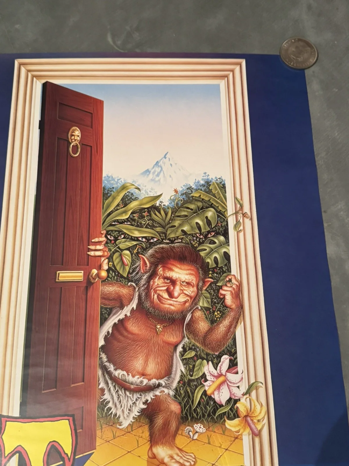 Troll Rolled Video Shop Poster 1986 Extremely Rare, image 3
