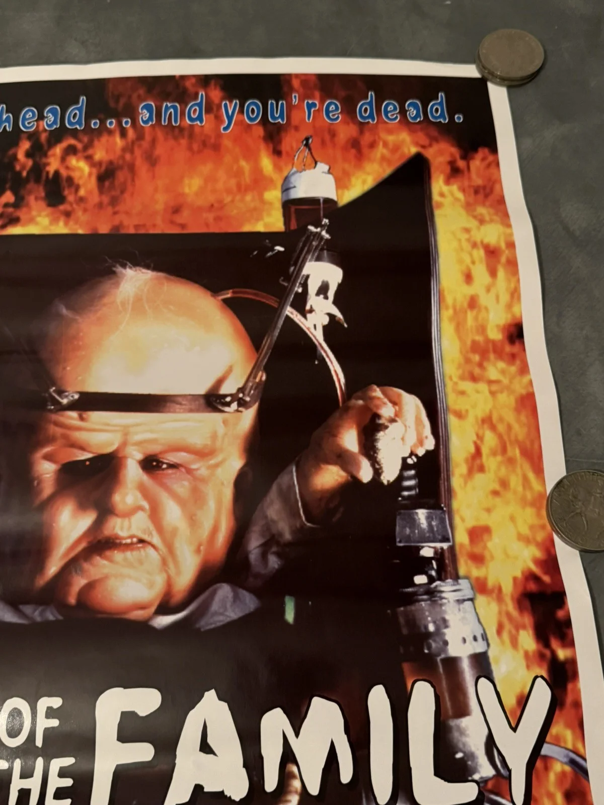 Head Of The Family Rare Day Original Video Shop VHS Poster 1996 Horror, изображение 3