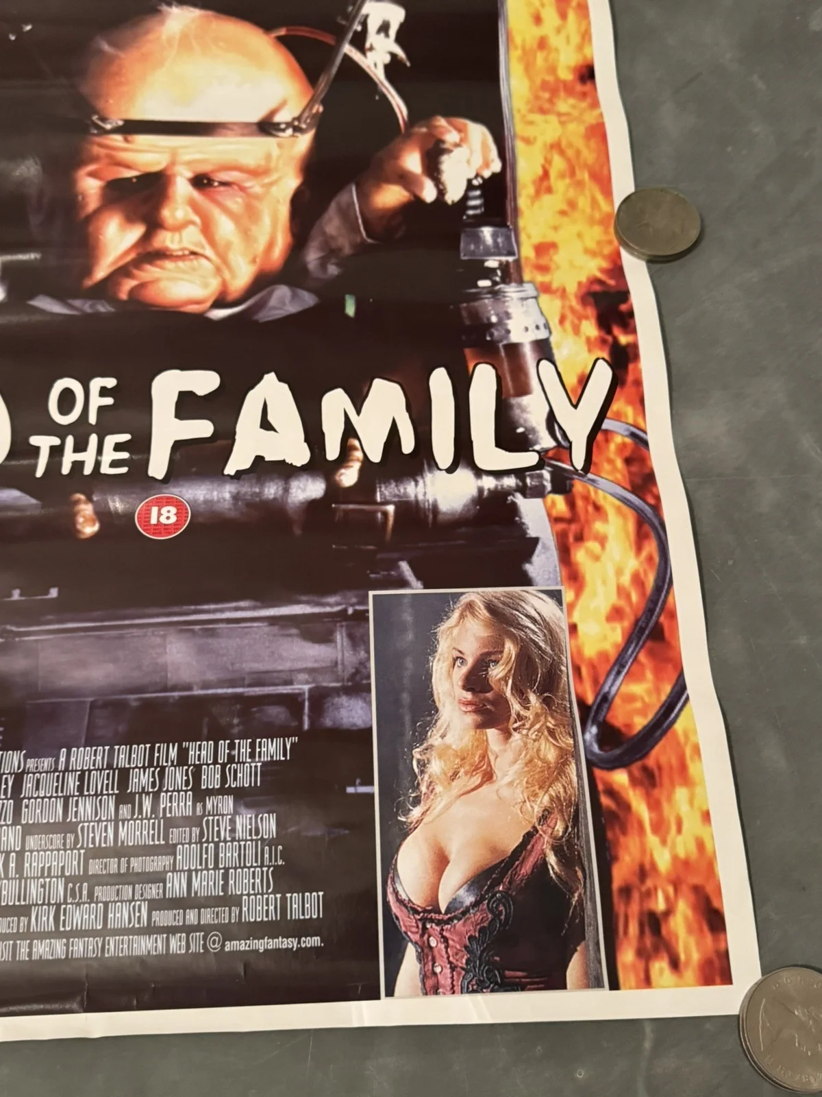 Head Of The Family Rare Day Original Video Shop VHS Poster 1996 Horror, изображение 5